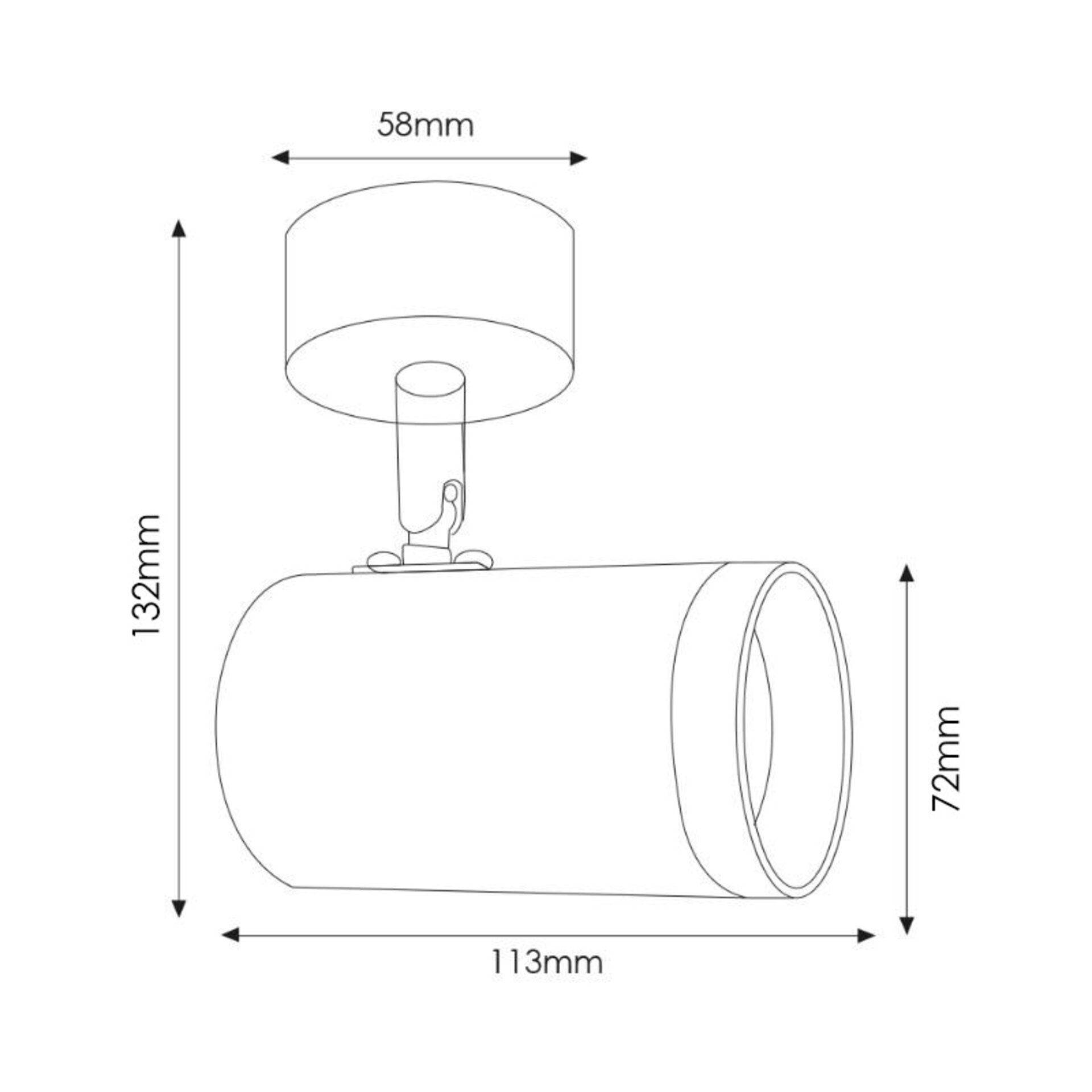 Aplique de Techo GU10 Orientable Country 1 Foco - 2