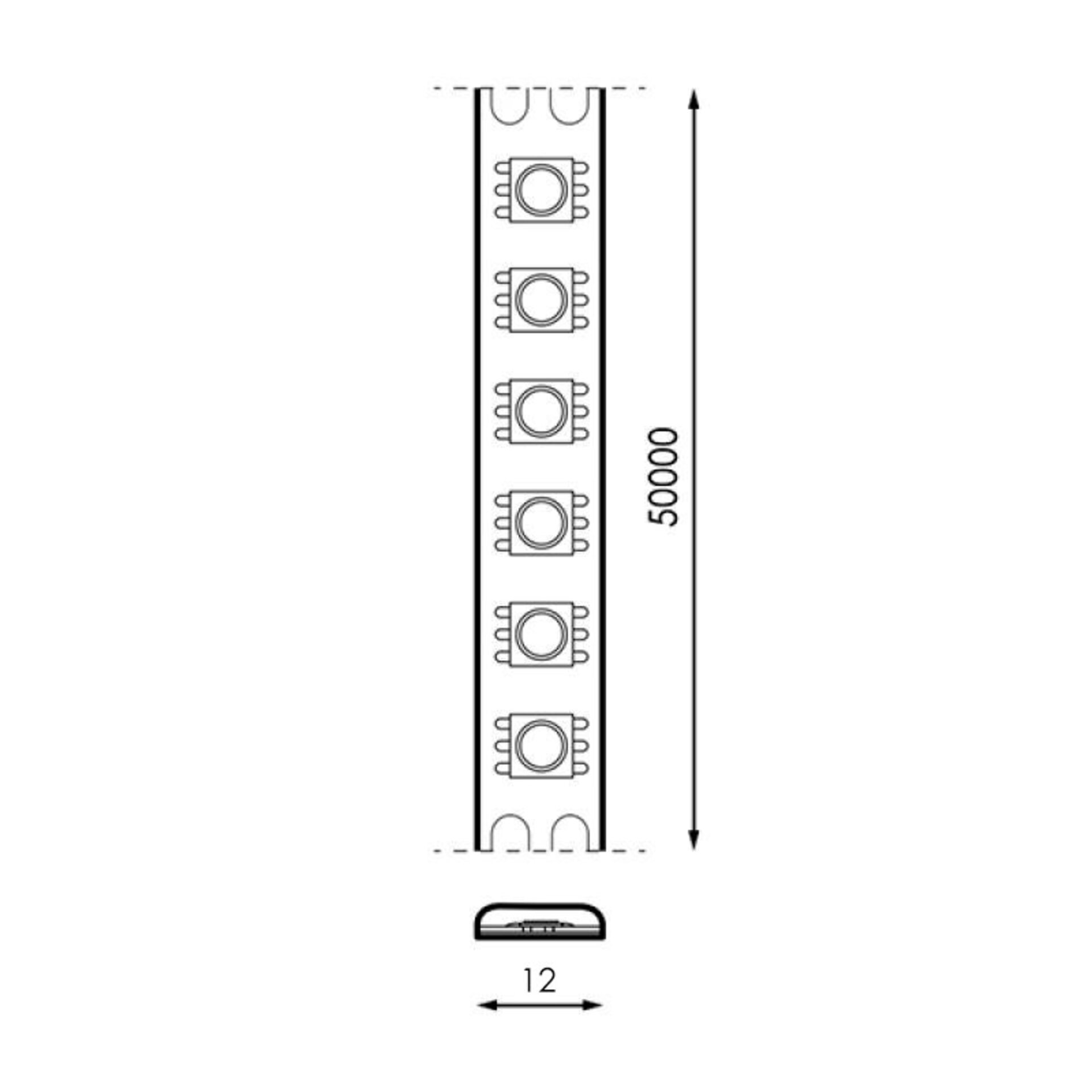 Tira Led 24V Dc Smd2835+3535 Classic Ip20 Rgb+Cct 168 Led/m - 5 Metros - 2