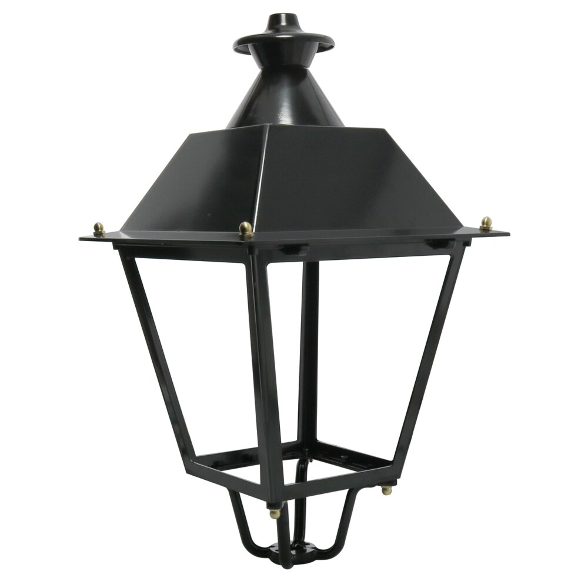 Farol Villa Acero Pintado Horno Negro - 1