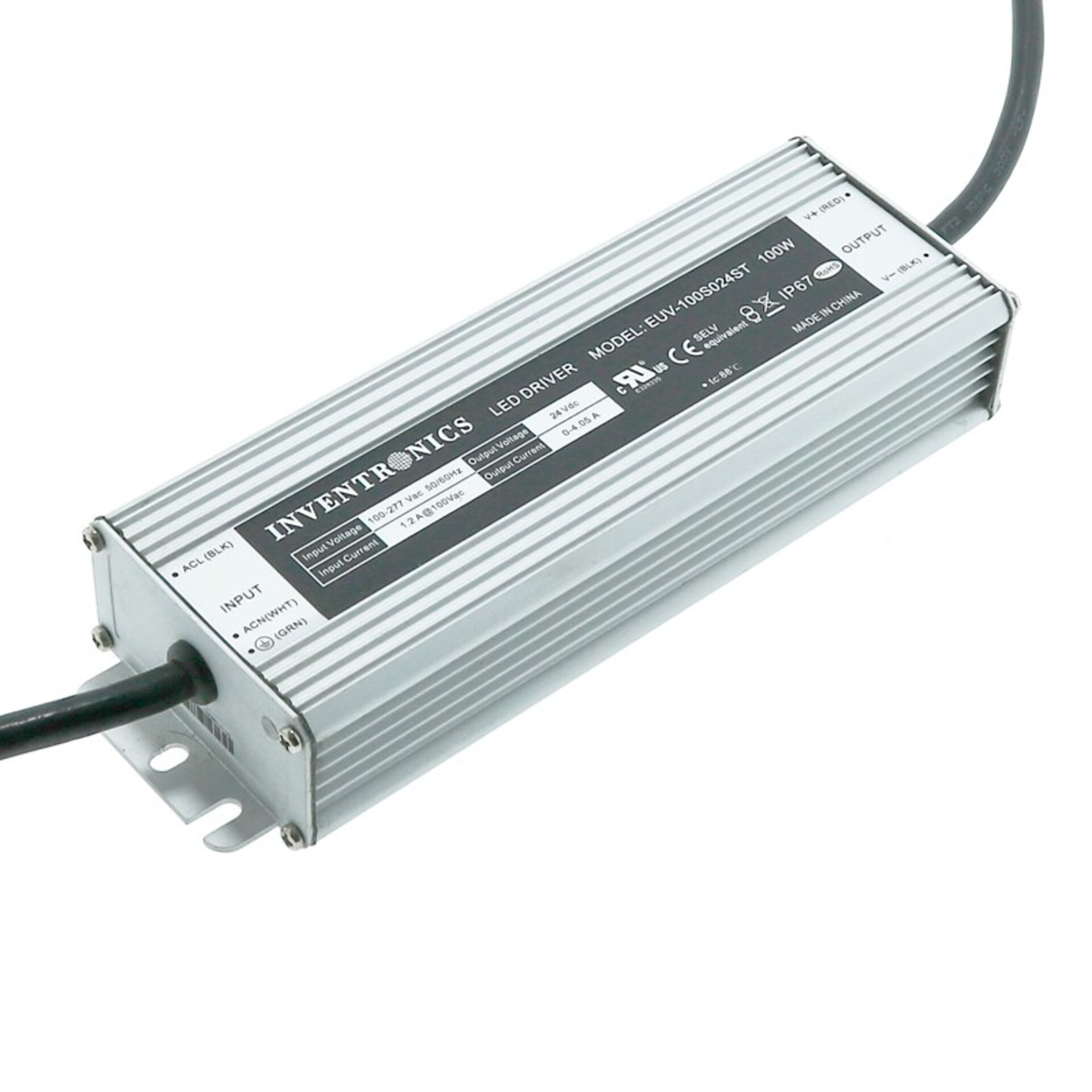 Fuente de alimentación Para Tiras Led Inventronics 100W 24V dc Ip67 - DSC - 1