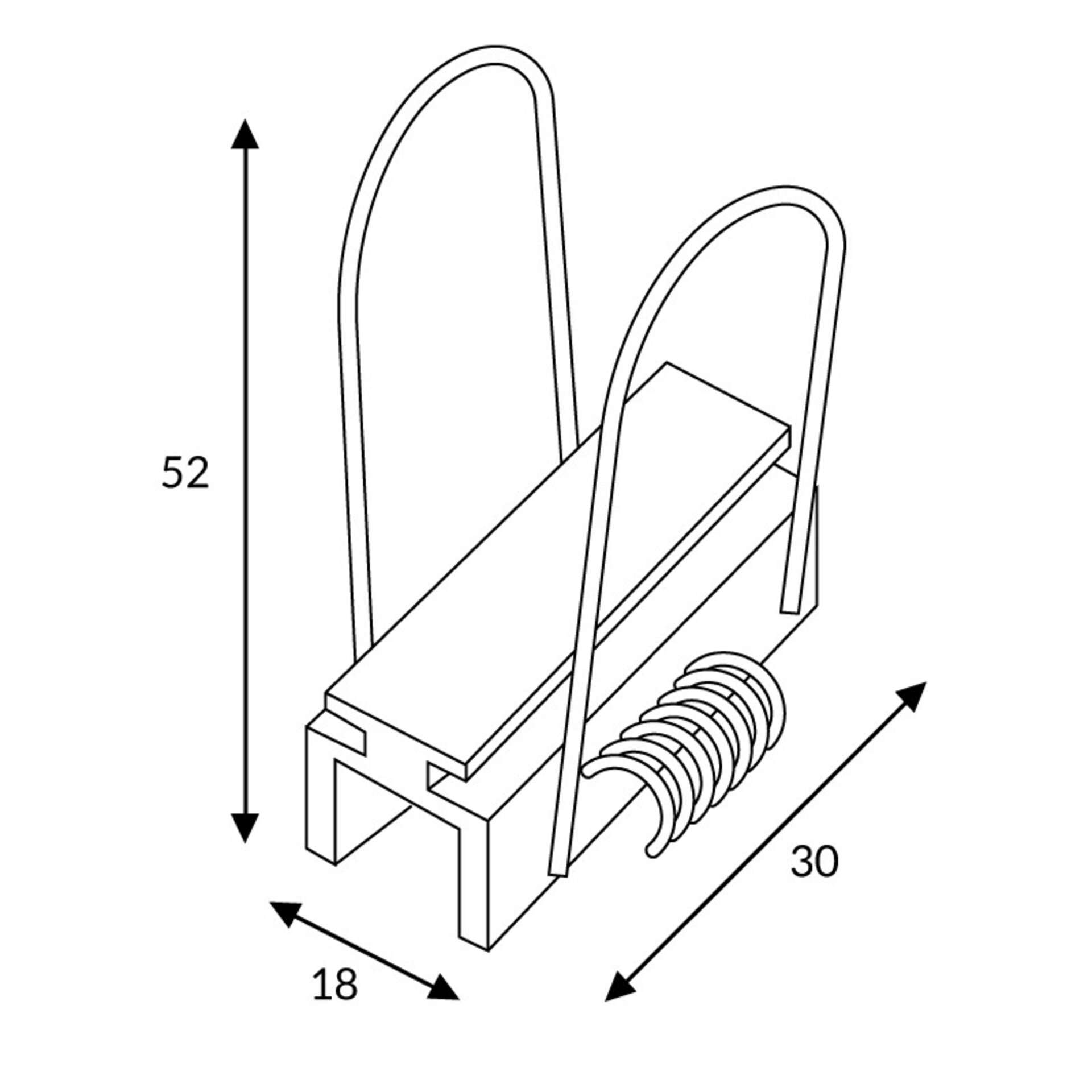 Grapas Para Perfil de Aluminio "L" - 2