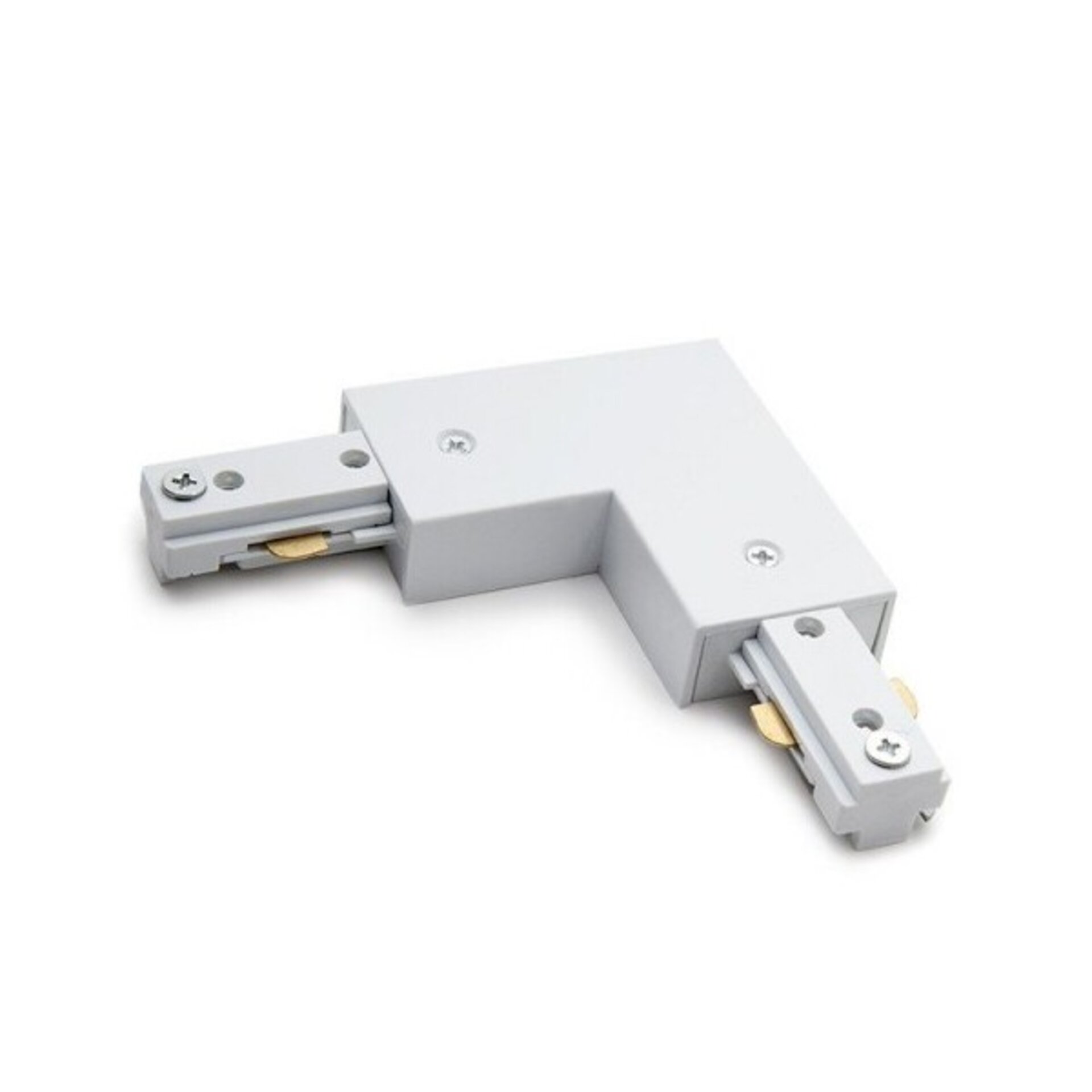 Conector en L Para Carril BifaÌsico  Blanco - DSC - 1