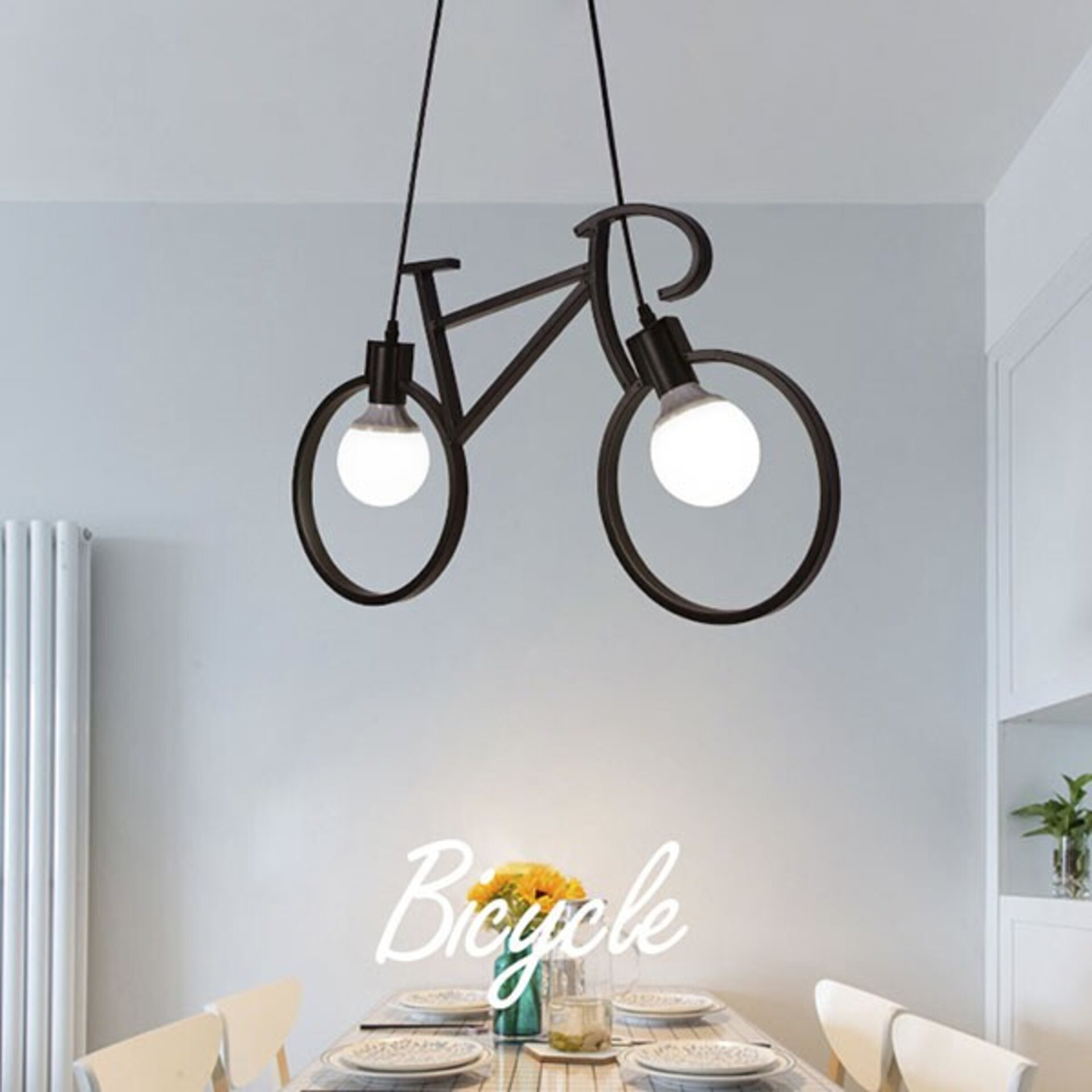 Lampara de techo Vintage 2L Bicycle - 3