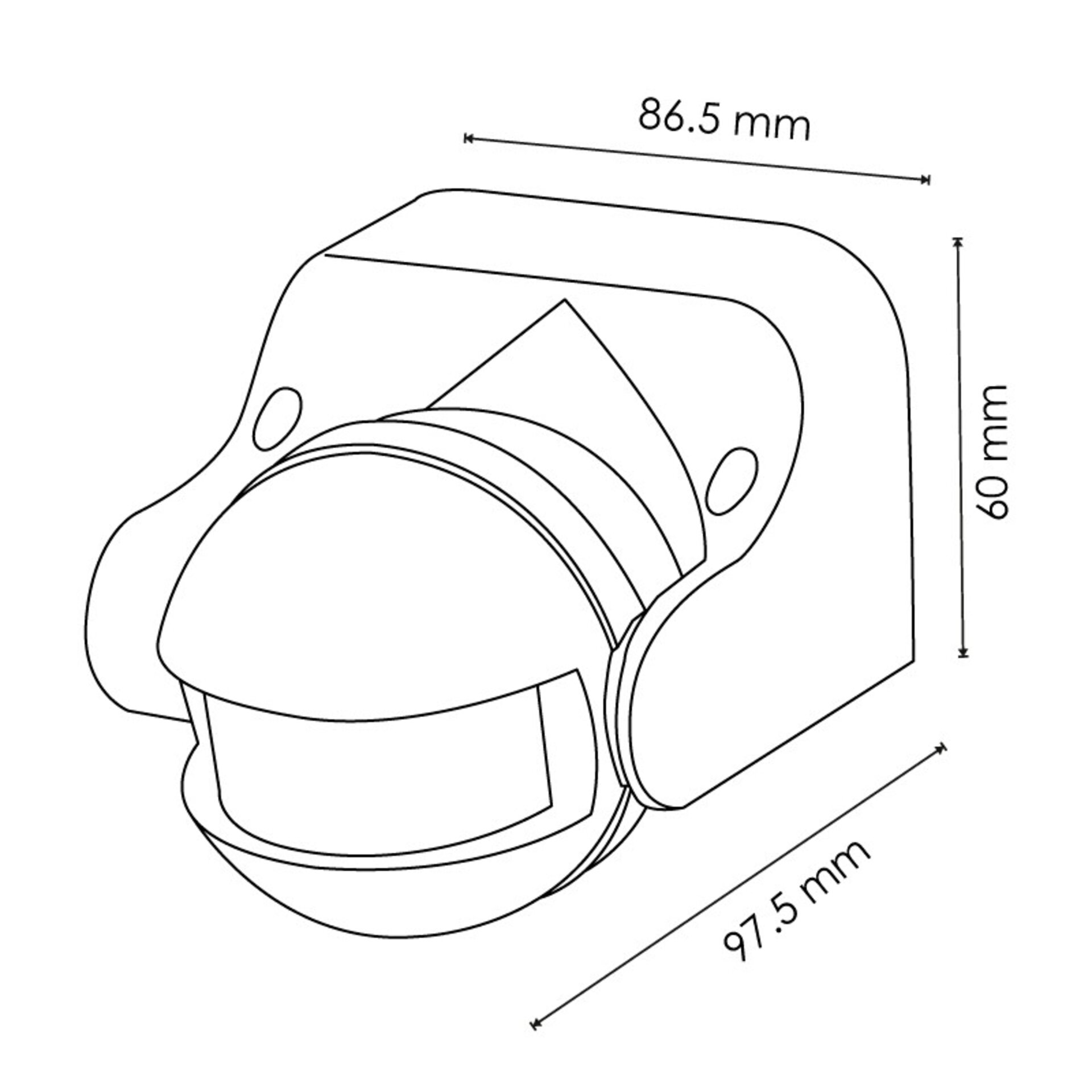 Detector de Movimiento PIR 180º Superficie - 2