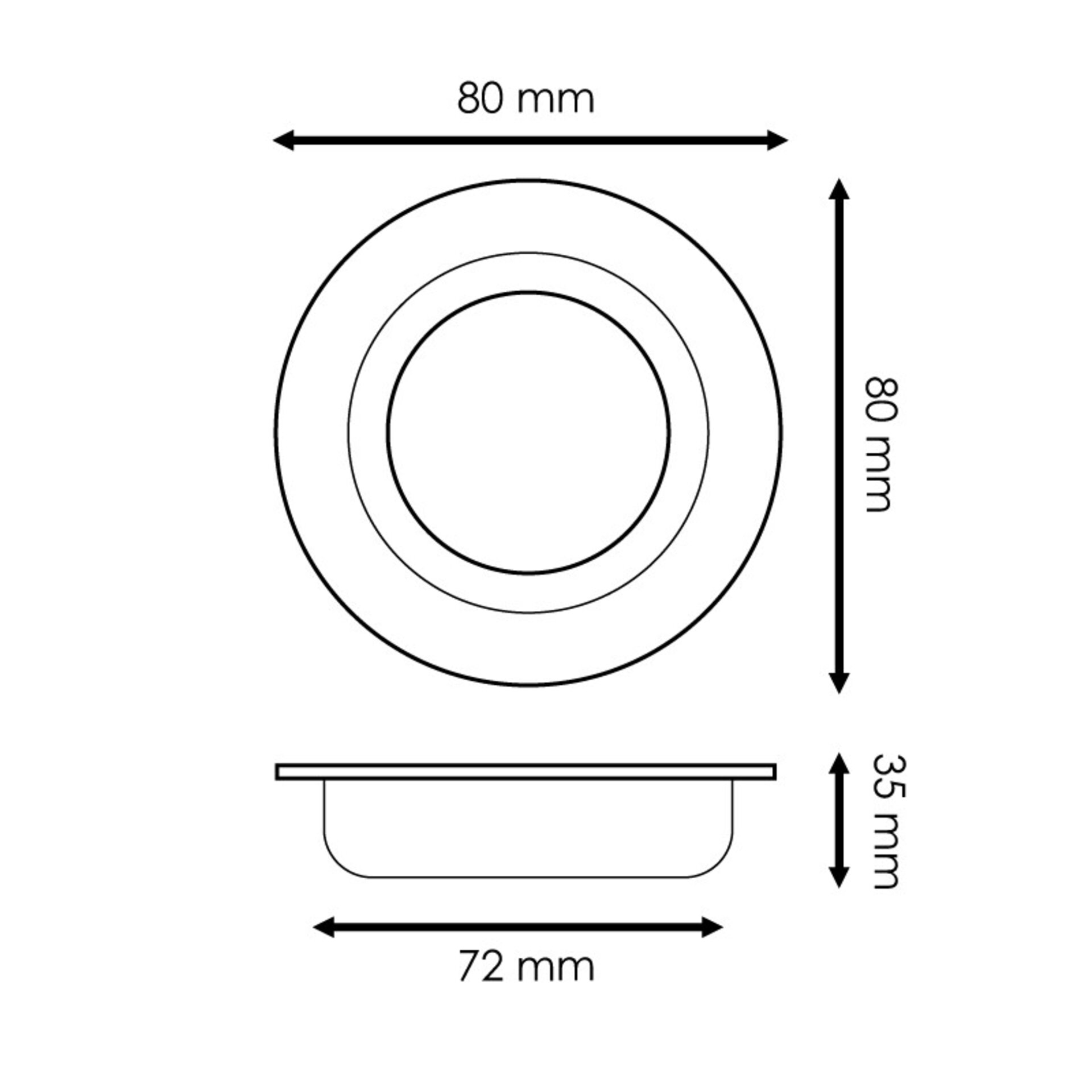 Aro para modulo ArumLED/GU10/MR16 - Miata - 2