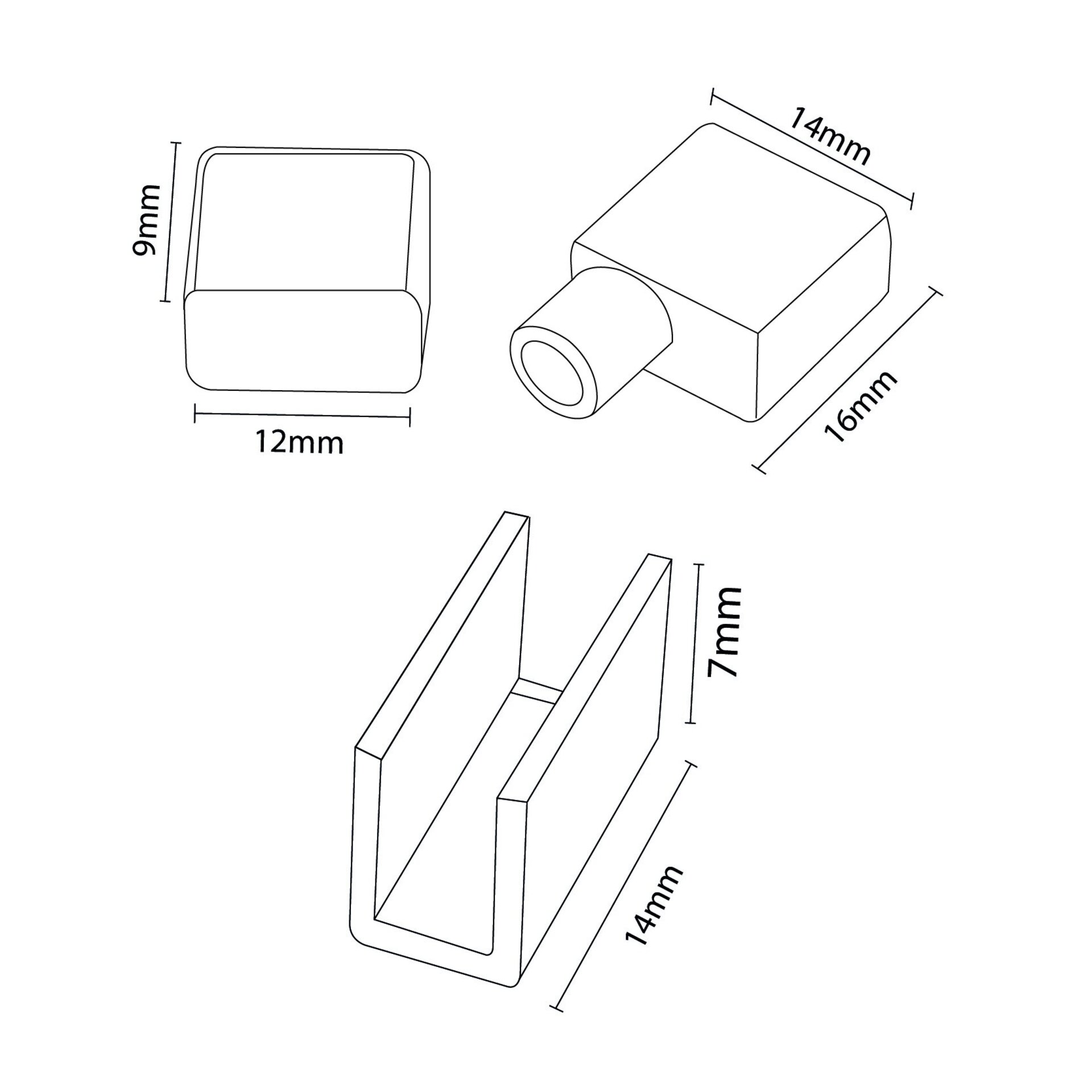 Pack Tapones y grapas para tira Funda Neón LM3983 - 2