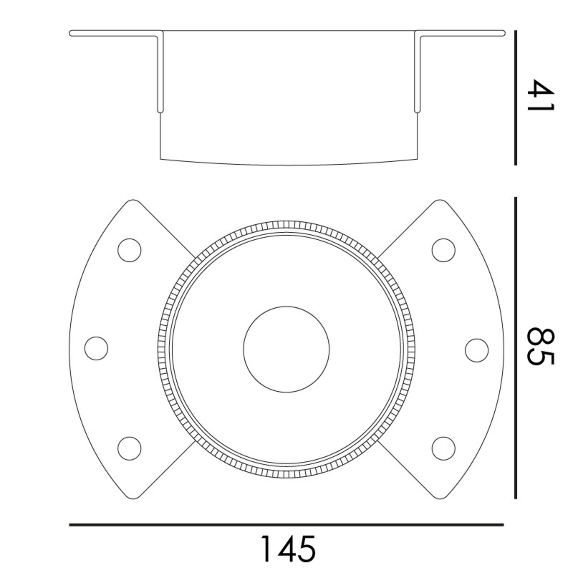 Aro para modulo ArumLED/GU10/MR16 - Manu - 2