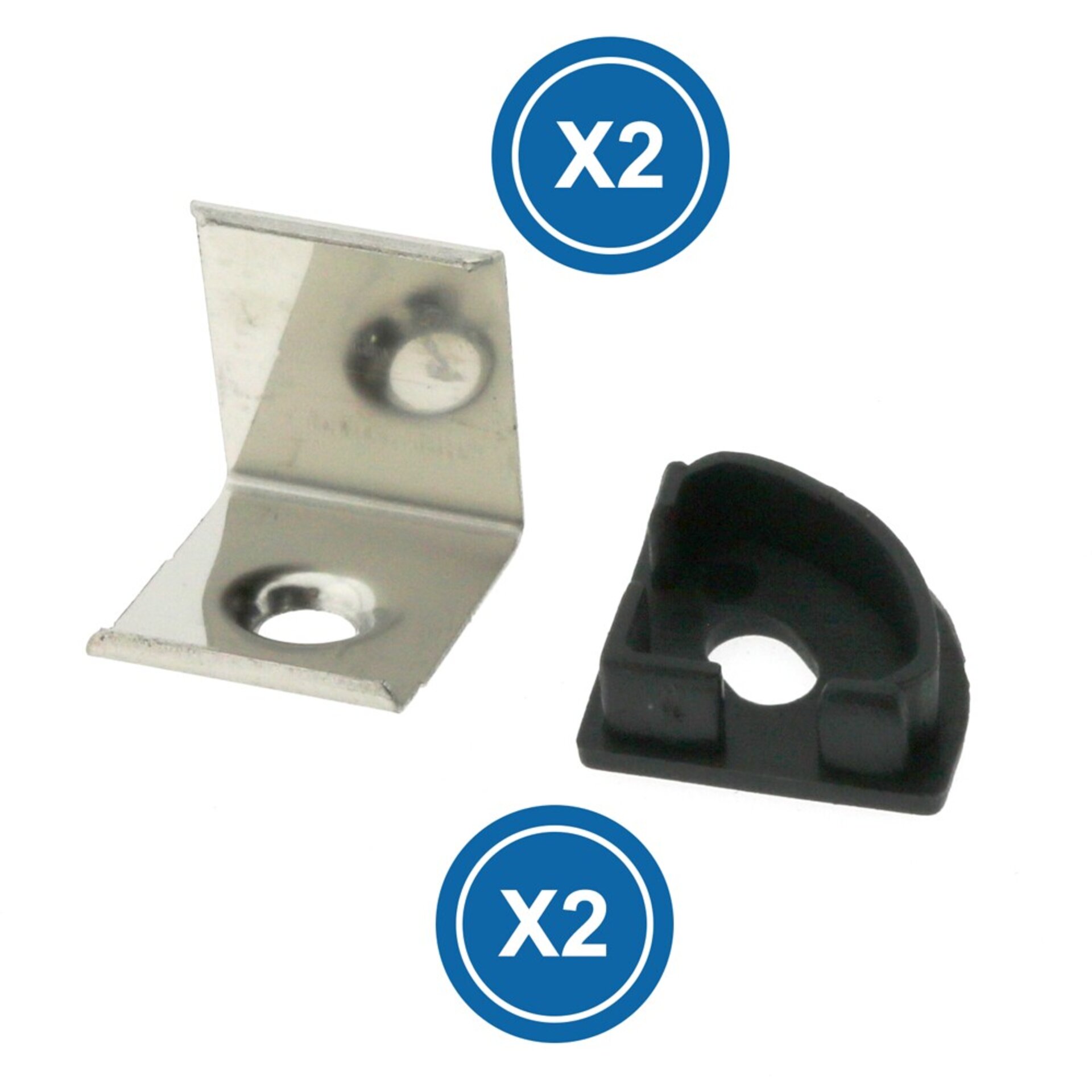 Pack 2 Tapones y 2 grapas para perfil LM3744 - 1