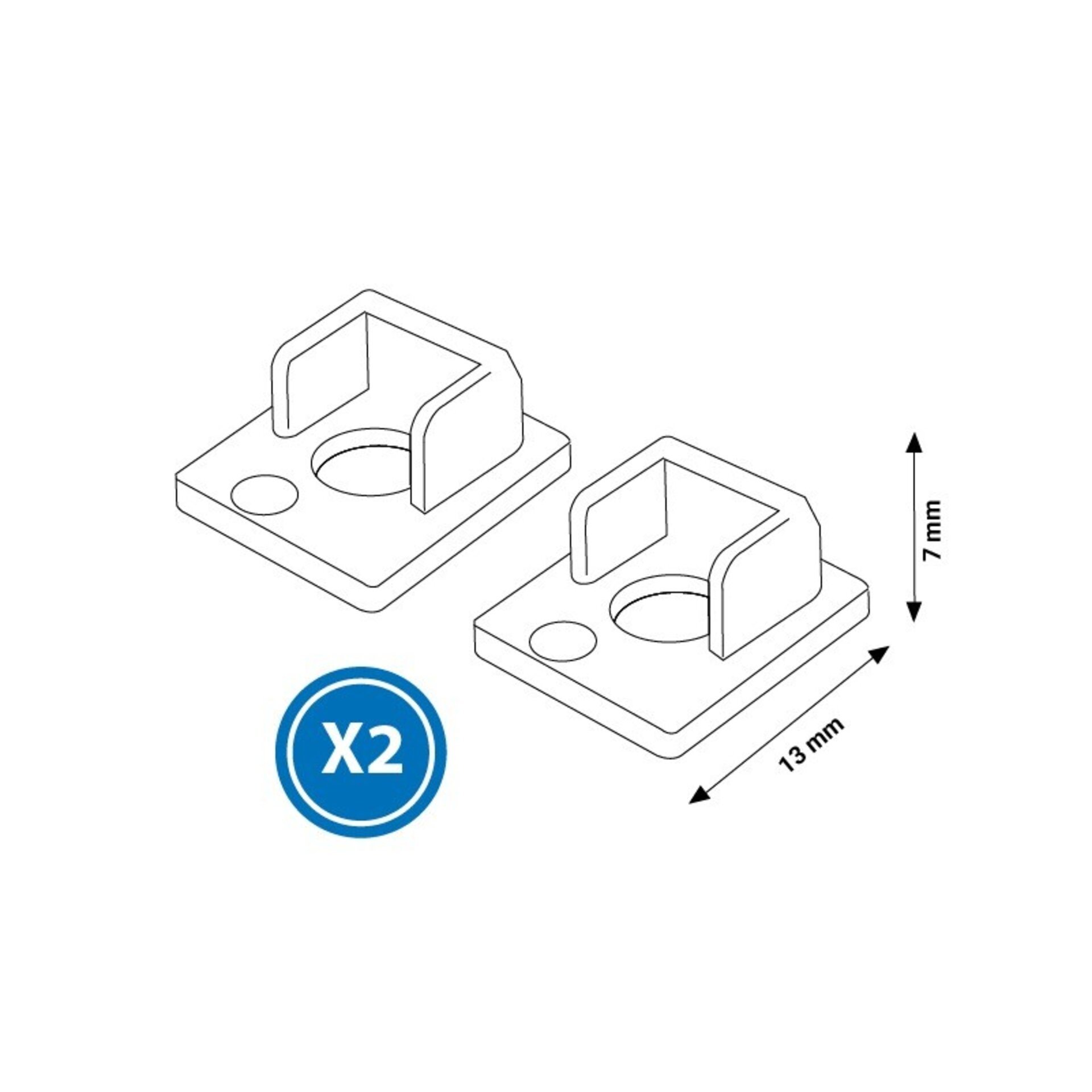 Pack 2 Tapones para Perfil LM3859 - 2