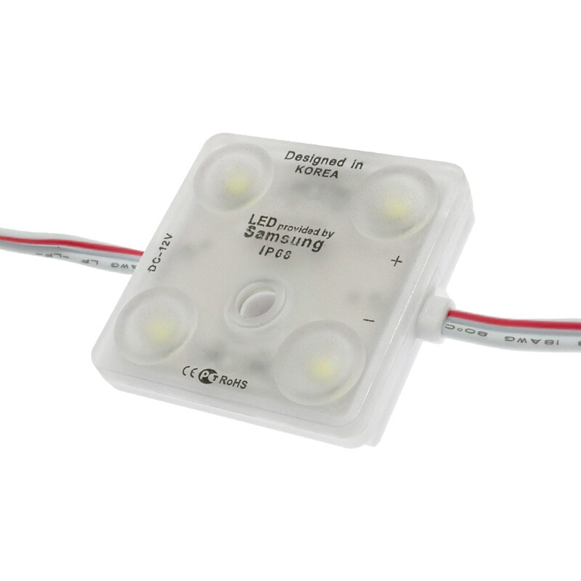 Cadena de 20 Módulos de 4 LED SMD Samsung 12V DC 2W - 1