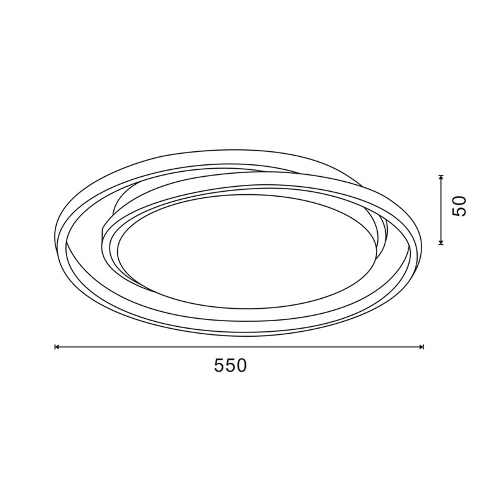 Lampara de techo LED Twing - DSC - 2