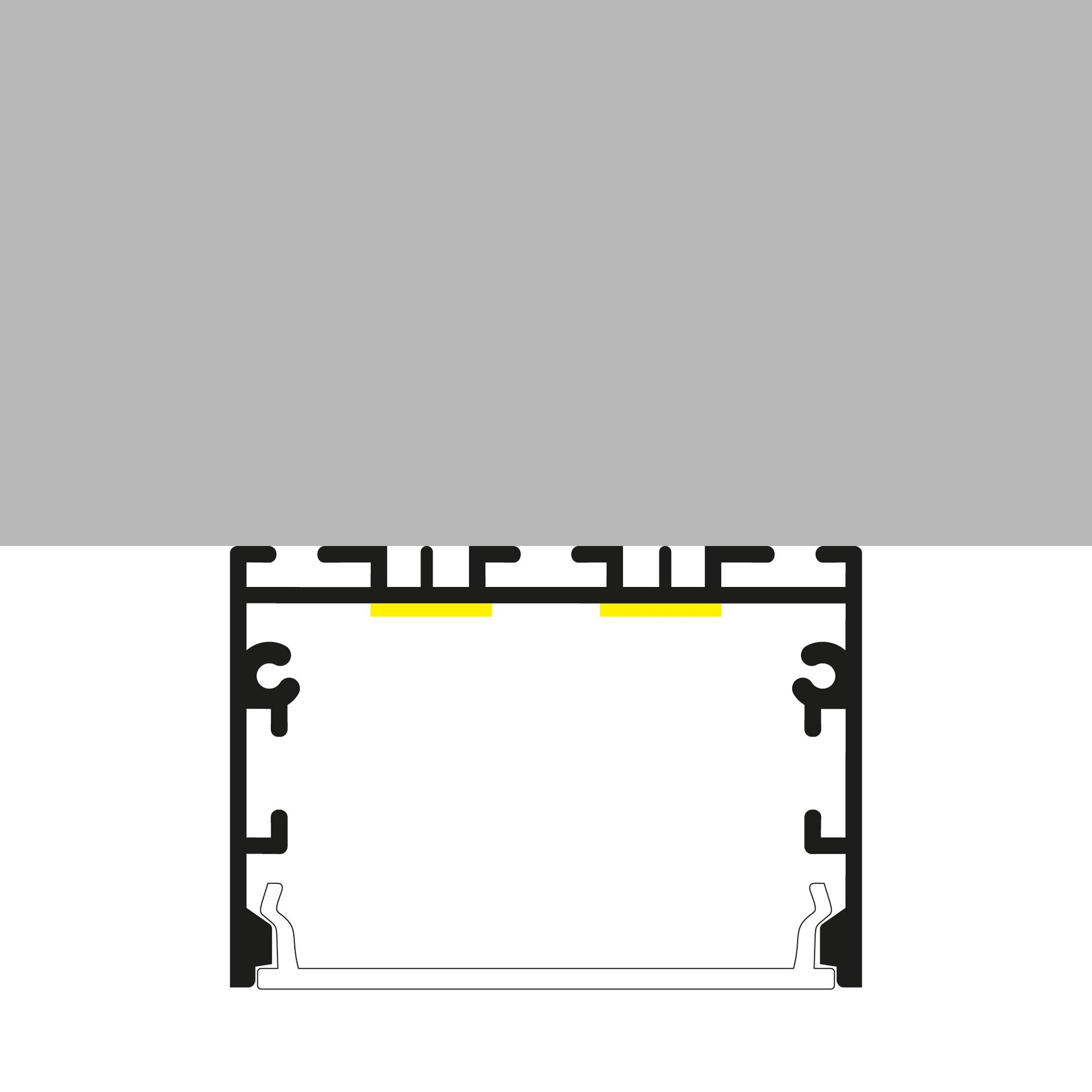 Perfil de aluminio Sixe Lacado Blanco - 2 metros - 4