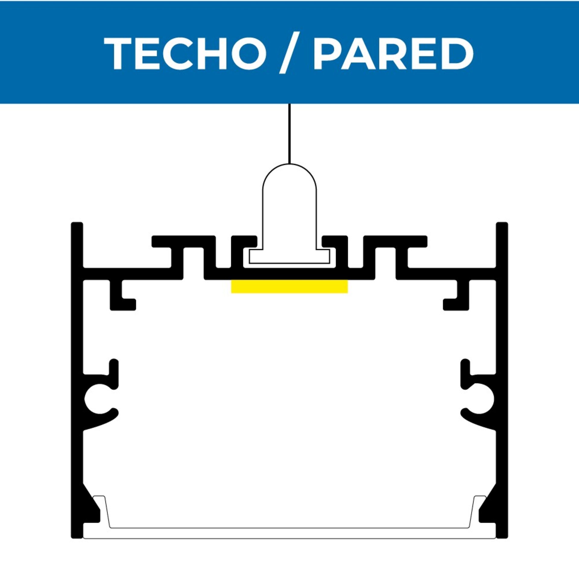Perfil de Aluminio Ning 2 Metros 12V/24V - DSC - 3