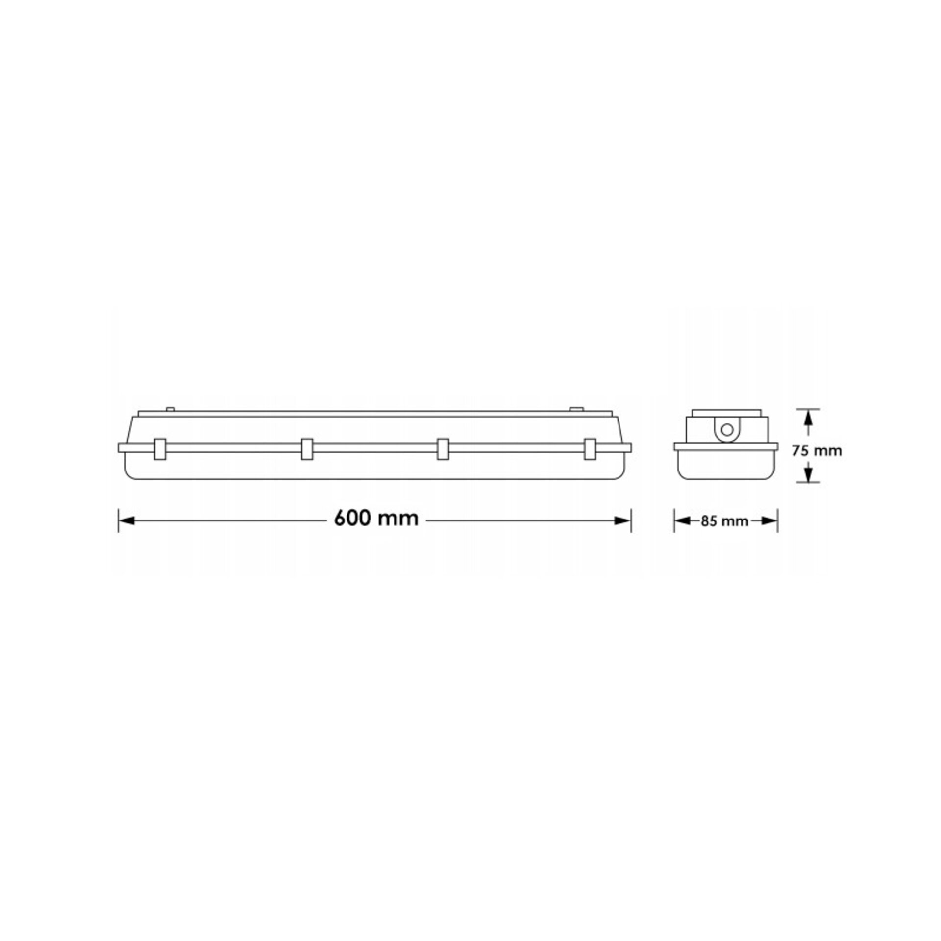 Pantalla estanca LED Proline 18W 600mm CCT Enlazable - 2
