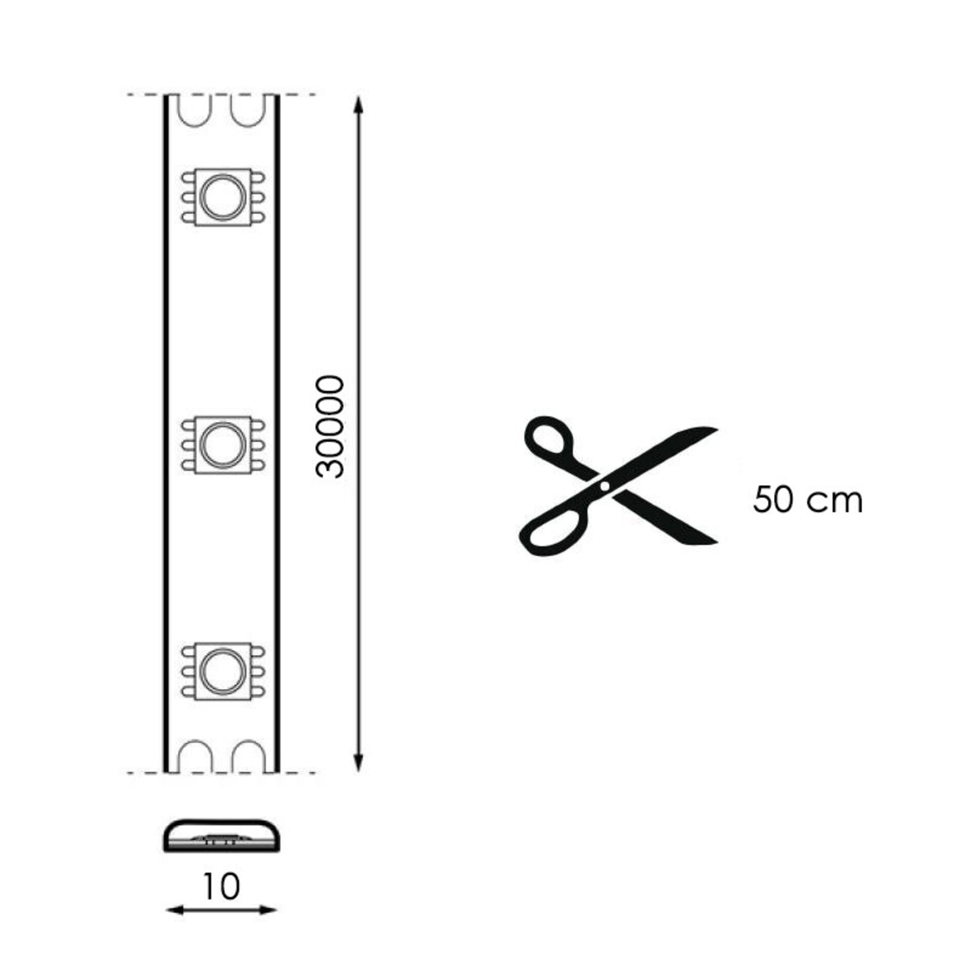 Pack Tira de LED 24V 5050 16L RGB - 30 metros - 3