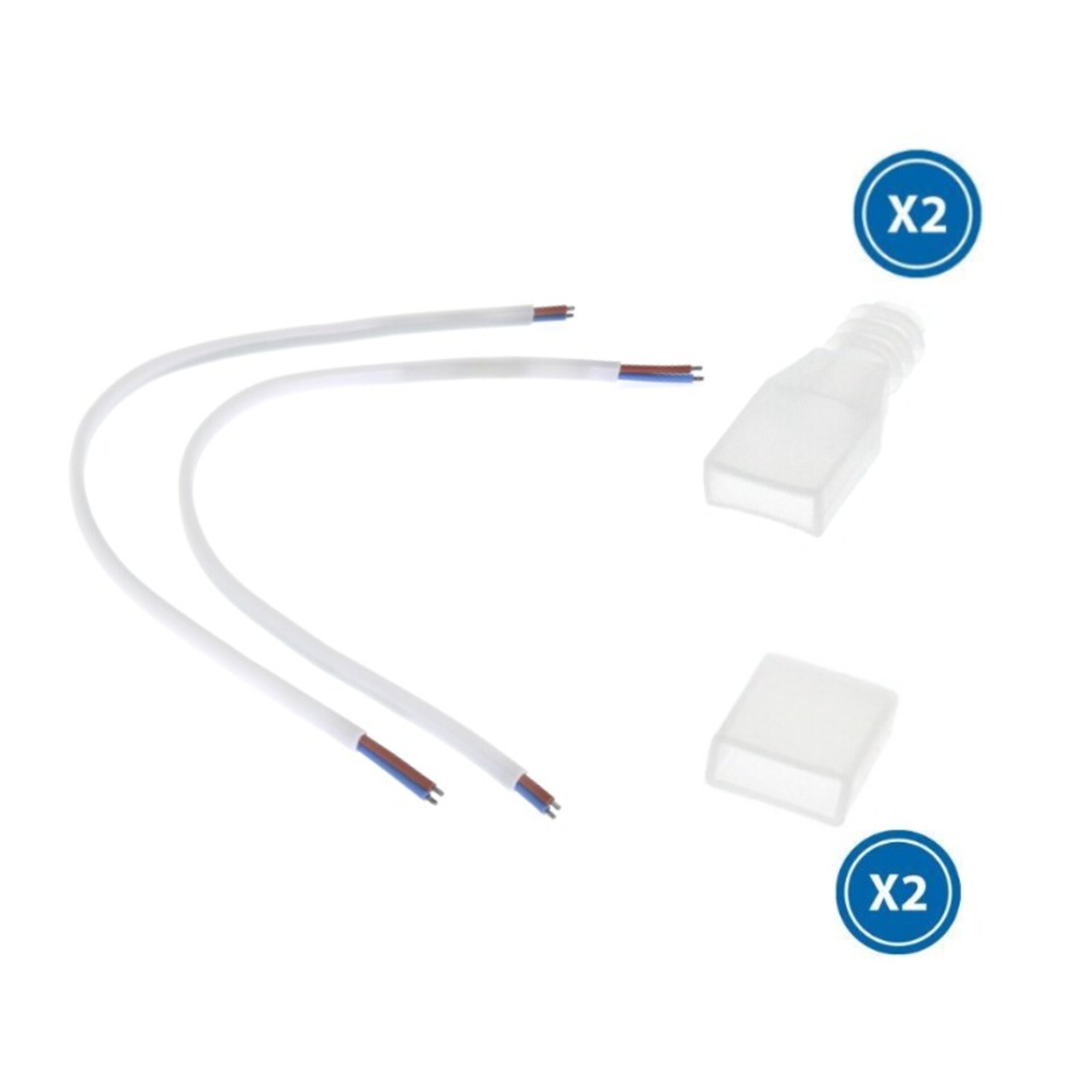 Cable Adaptador Para Tira Led 220Vac Ruzok - 1