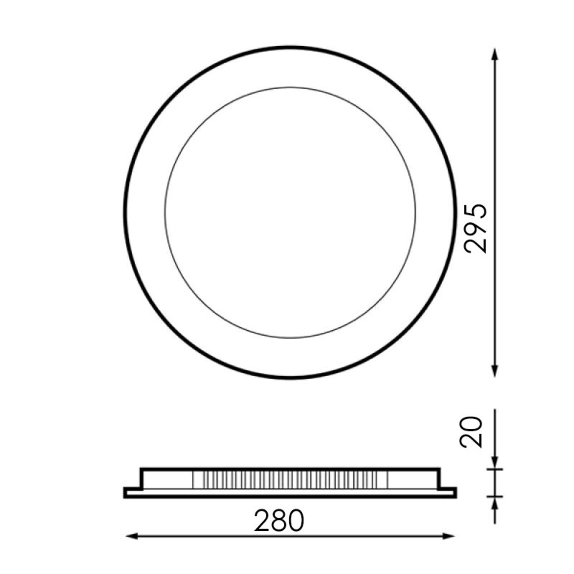 Panel LED Circular Níquel 25W CCT - 2
