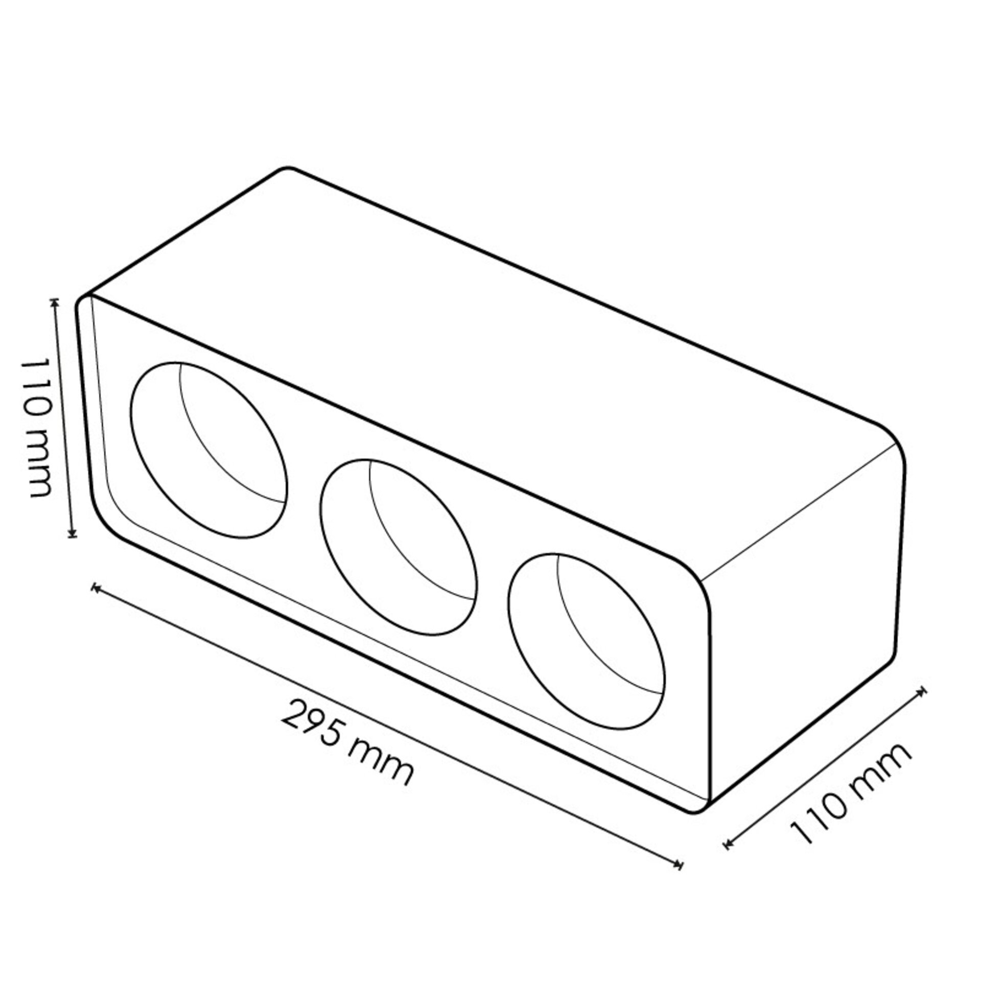 Aro de Superficie 3L Para Módulo Cobfix 10W - 2