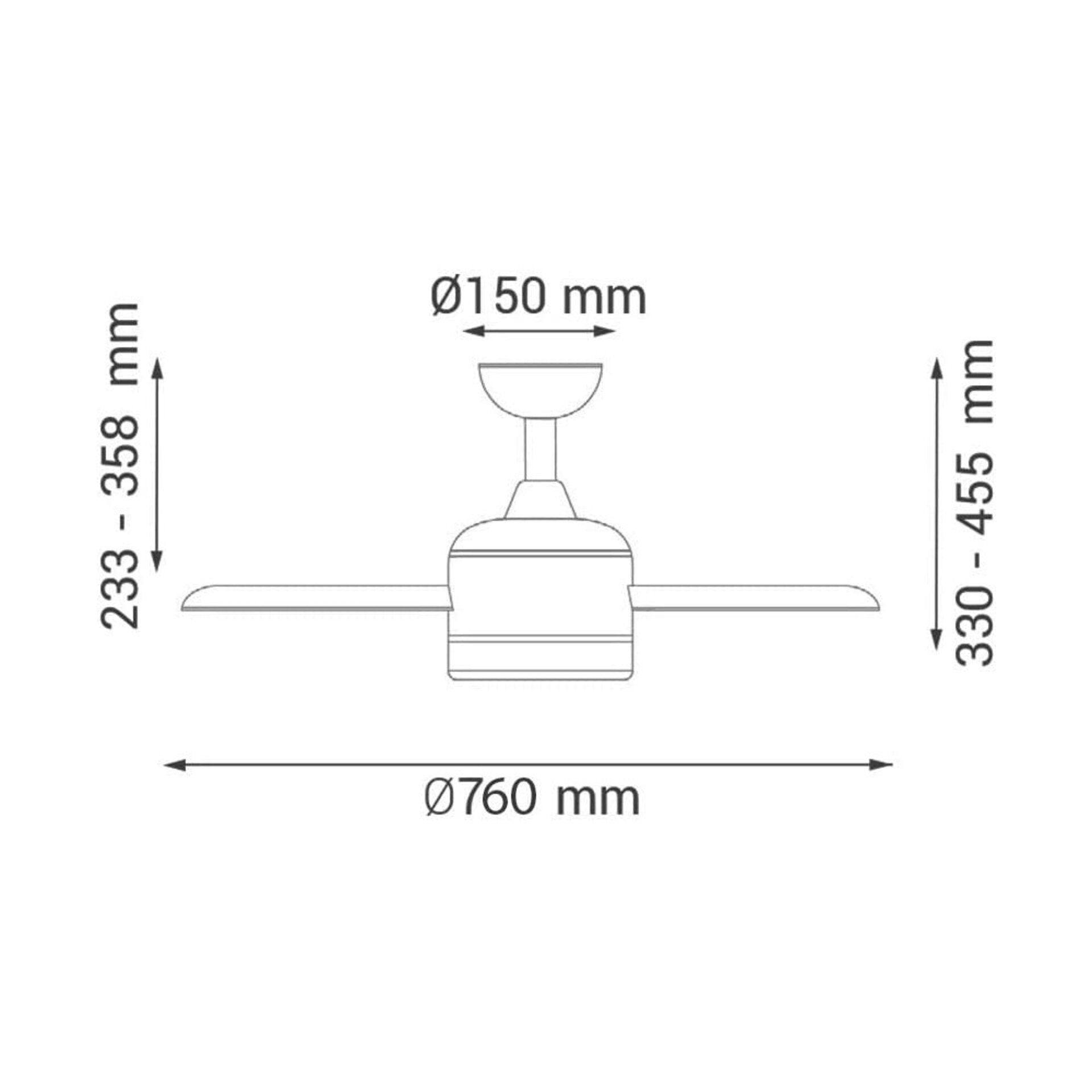 Ventilador de techo LED White Face - 2