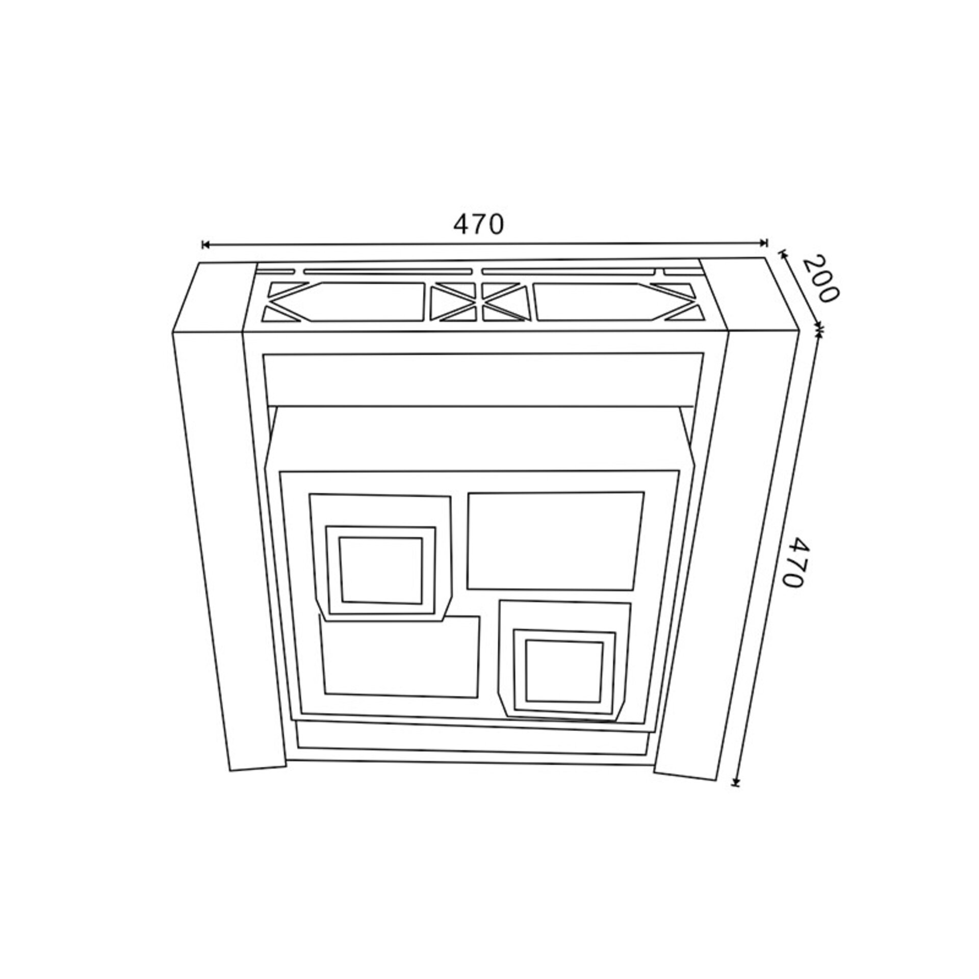 Plafón de Techo Square 120W CCT - 2