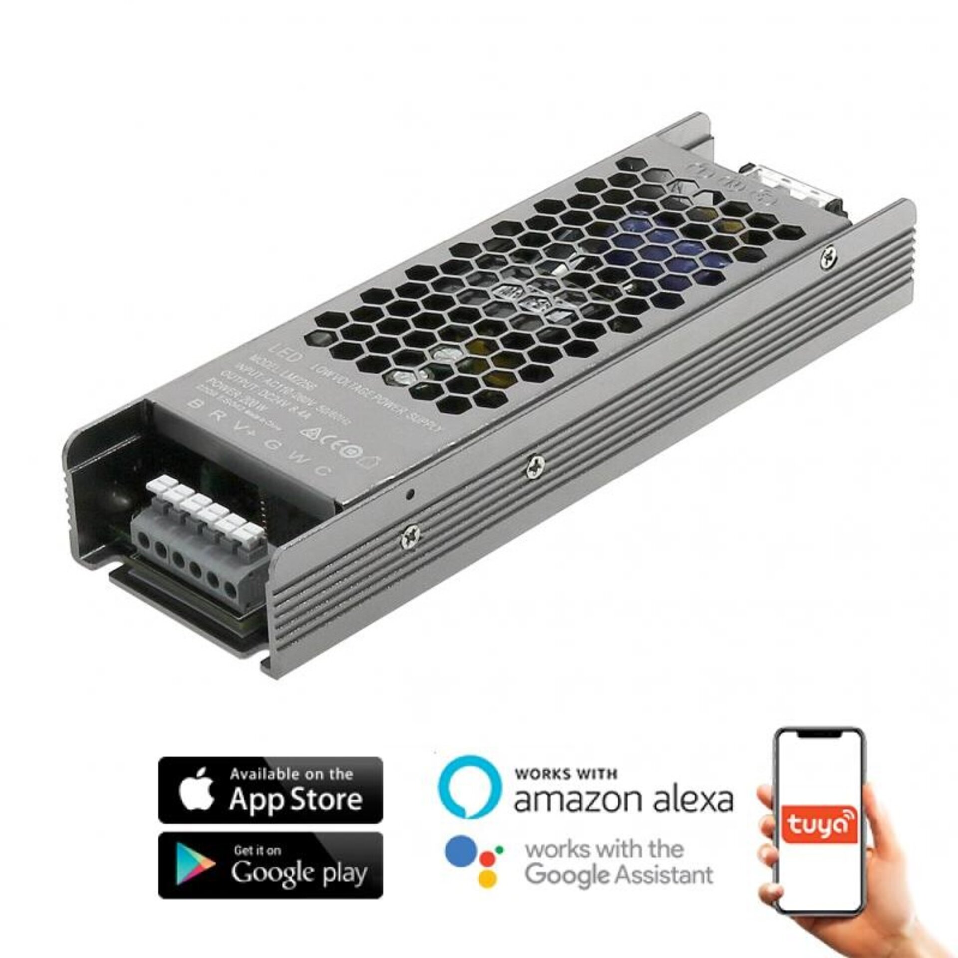 Fuente de alimentación Dimable Por APP Tuya Led 200W 24Vdc RGB+CCT - 1