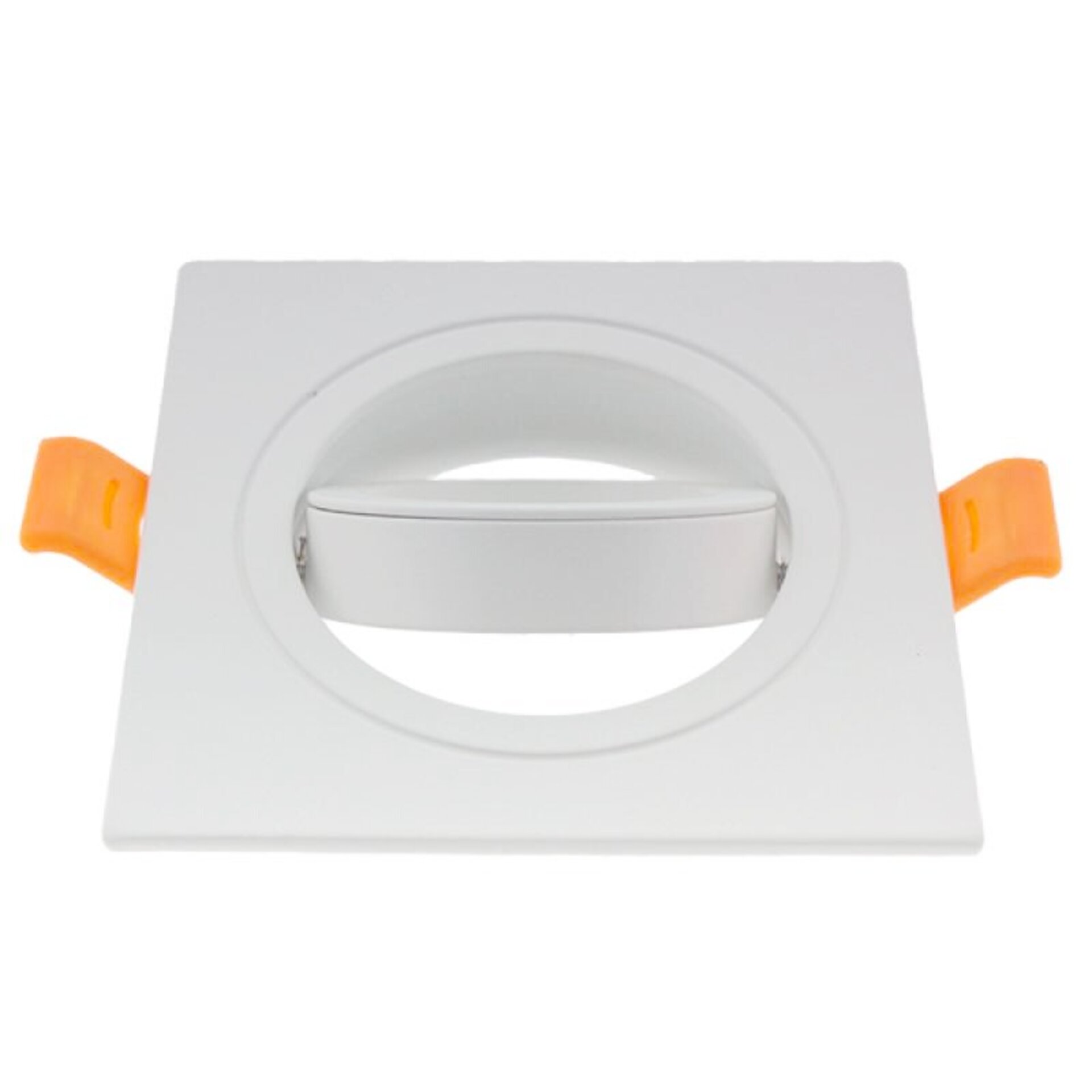 Aro basculante cuadrado blanco Serie Luxury para GU10/MR16 - 3