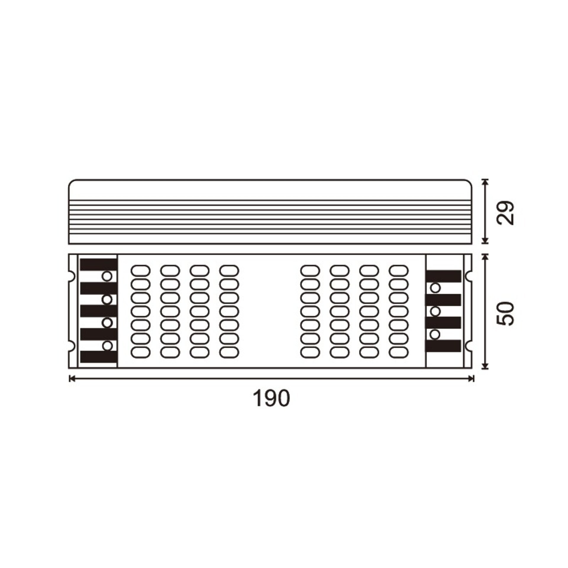 Fuente de alimentación Dimable 0-10V Led 60W 12Vdc - 2