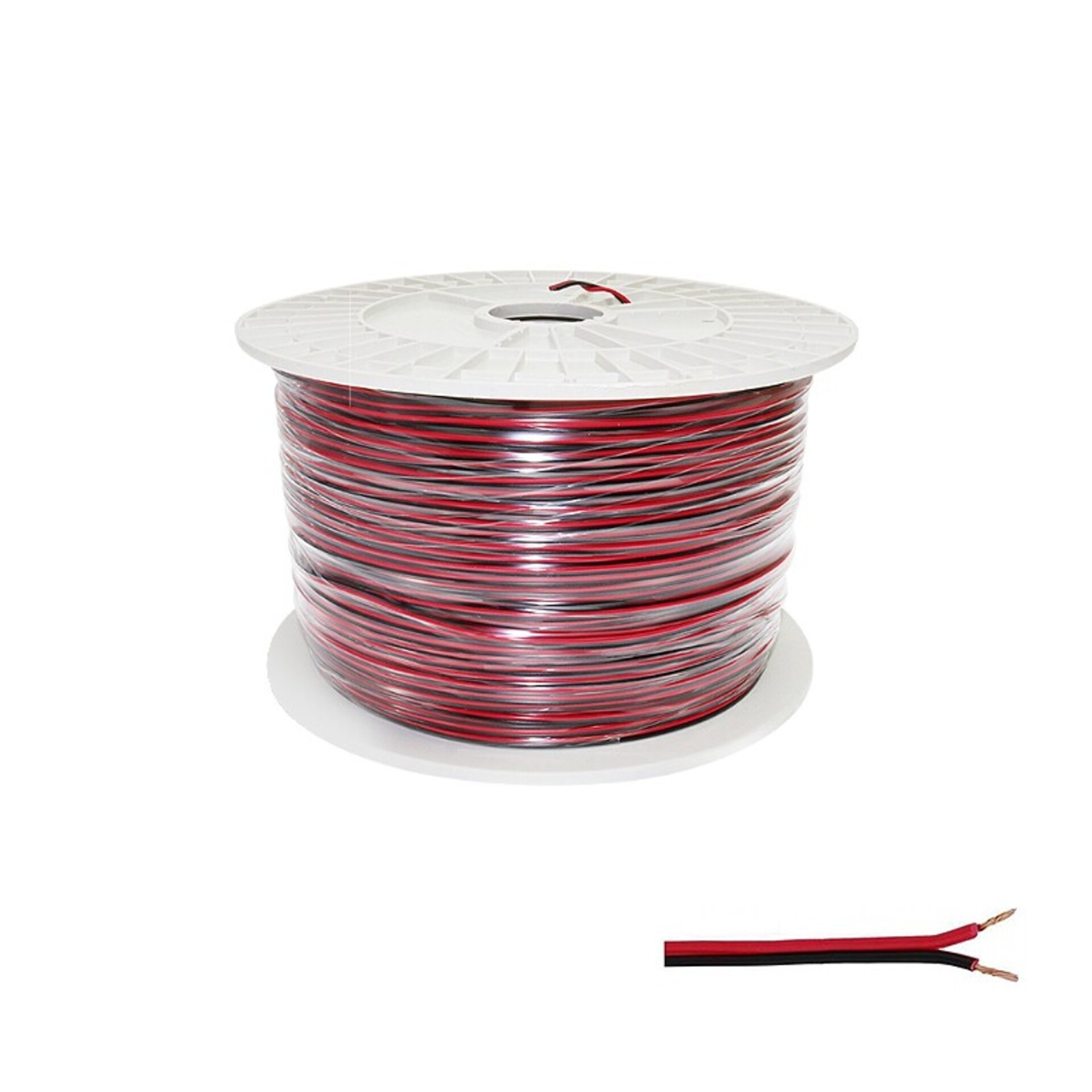 Cable Eléctrico Plano Manguera 2x0.5mm² para Tiras LED Monocolor - 500 metros - 1