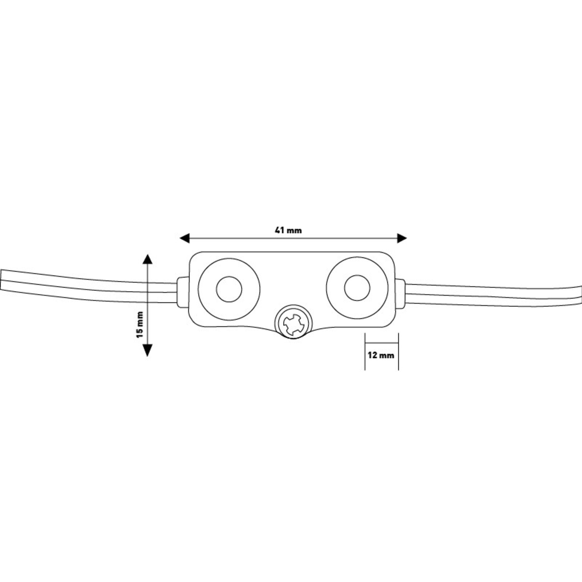 Cadena de 20 Módulos de 2 LED SMD Samsung 12V DC 1W - 2