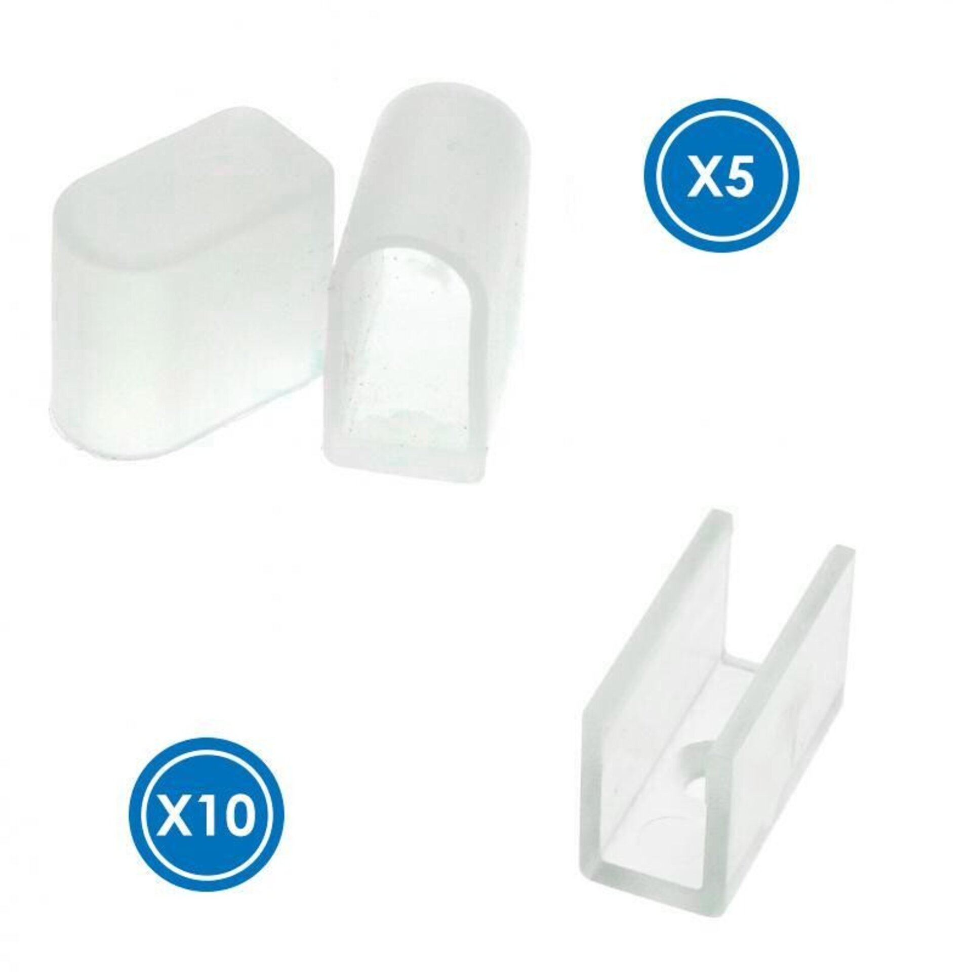 Pack Tapones y grapas para tira Funda Neón LM3979 - 1