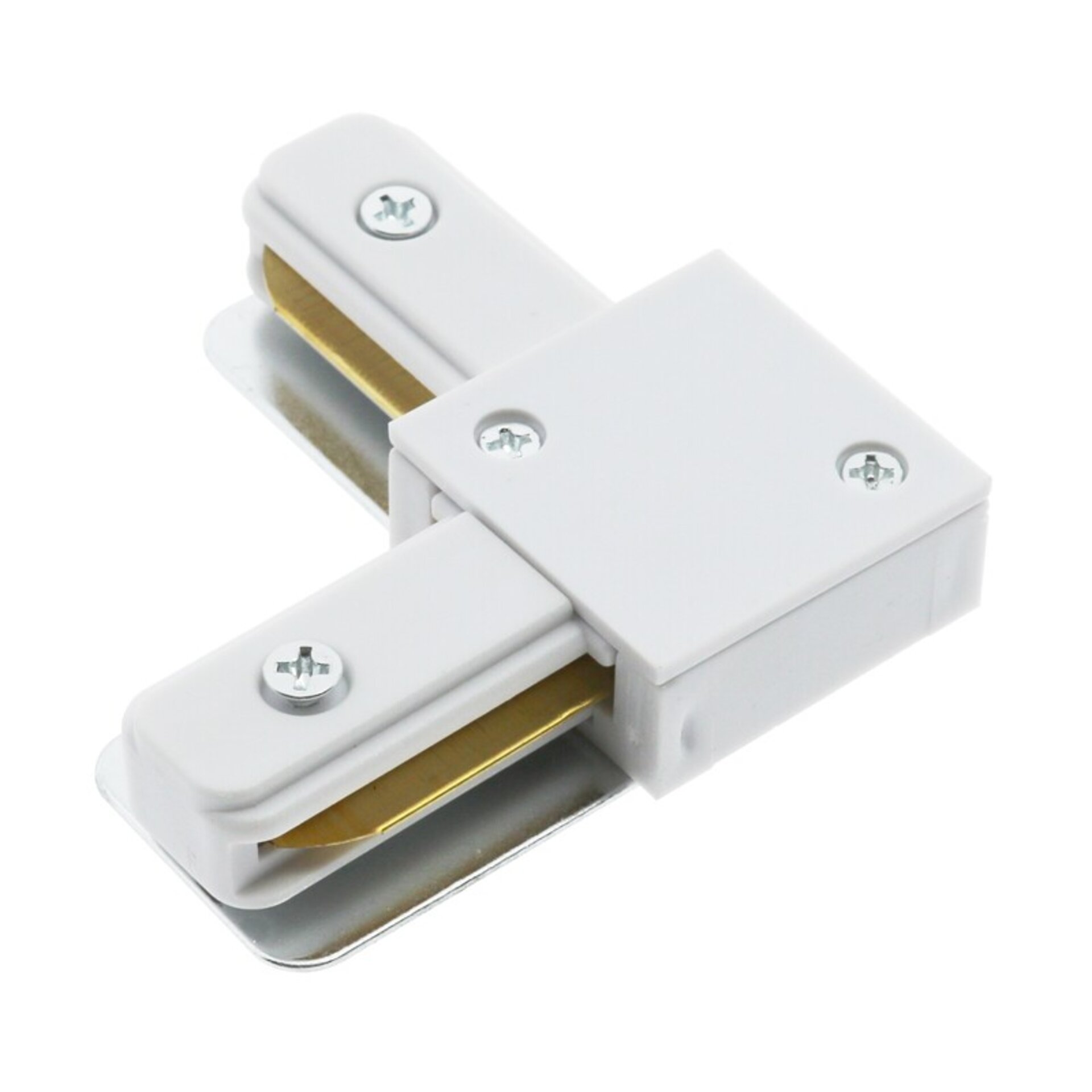 Conector en L Para Carril MonofaÌsico  Blanco - 1