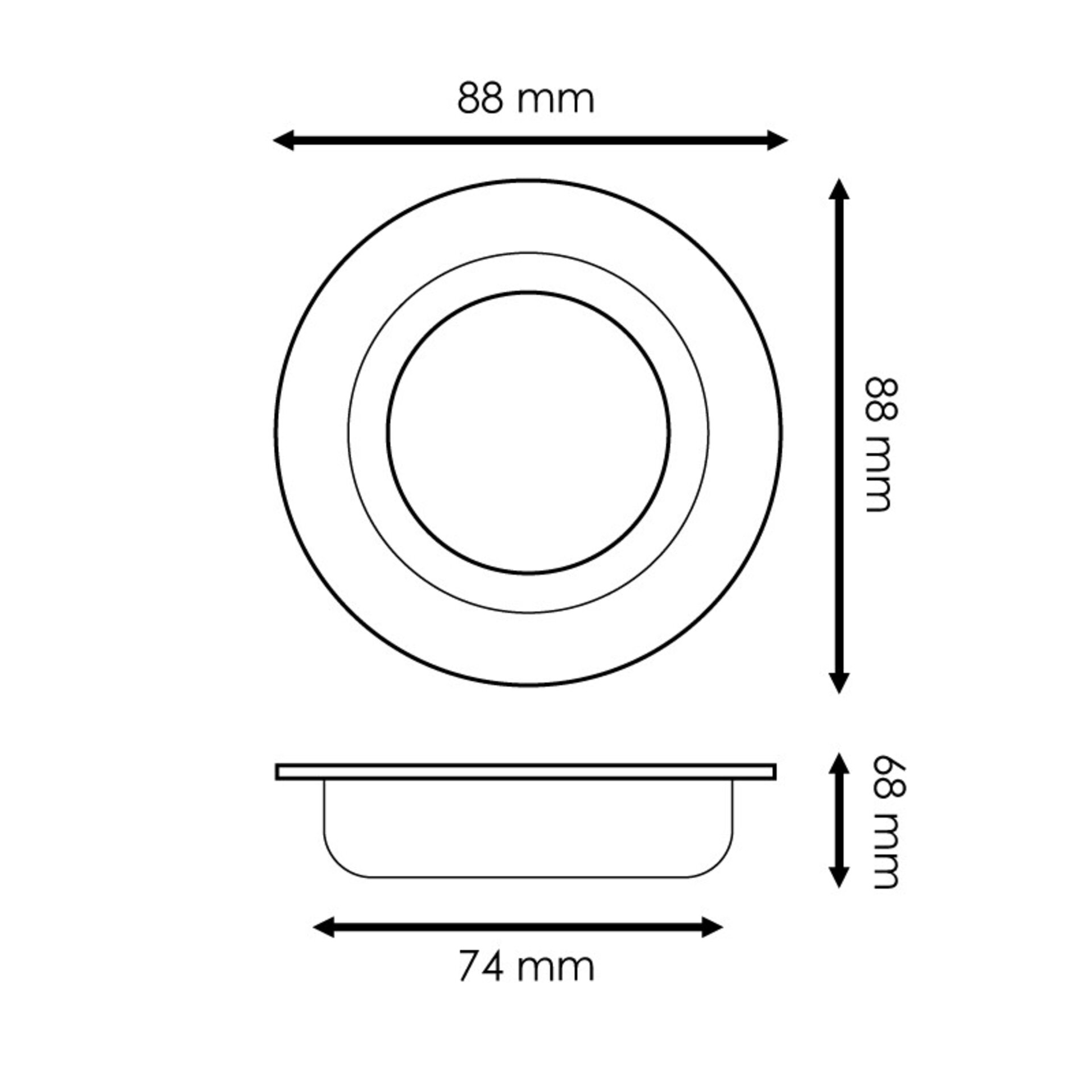 Aro para modulo ArumLED/GU10/MR16 - Makaili - 2