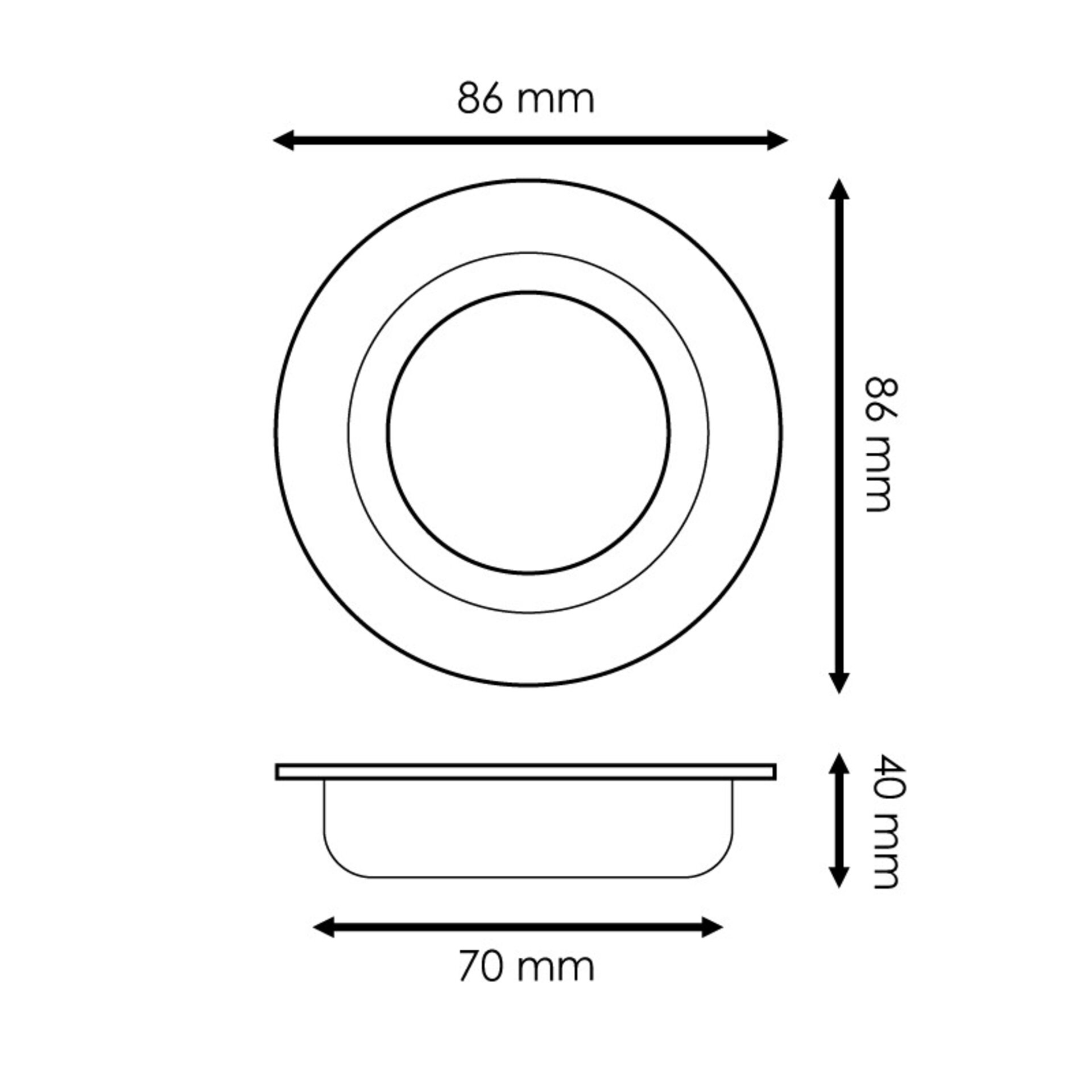 Aro para modulo ArumLED/GU10/MR16 - Maka - 1