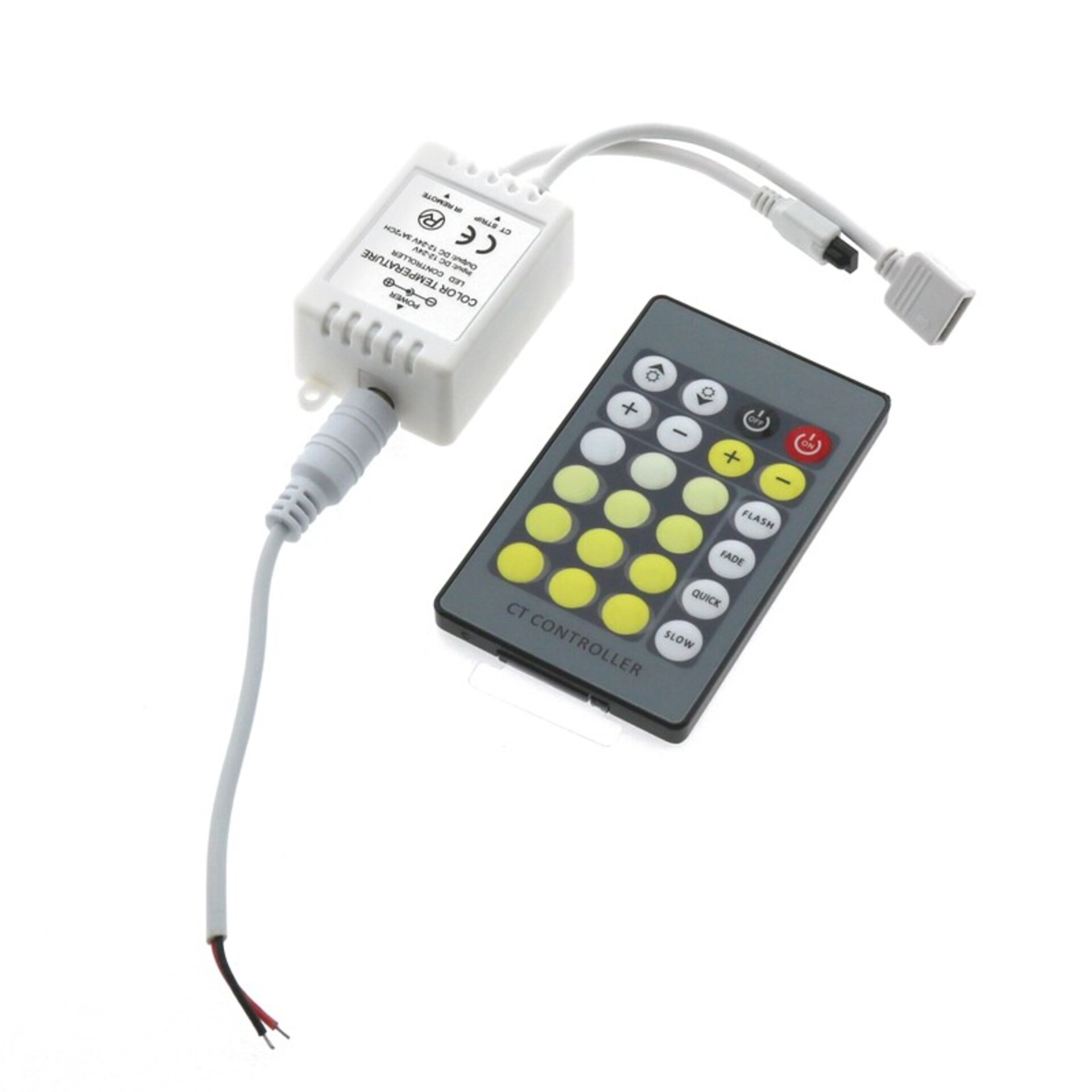 Controlador Mini Para Tiras Led CCT Con Control Remoto Por Ir - 1