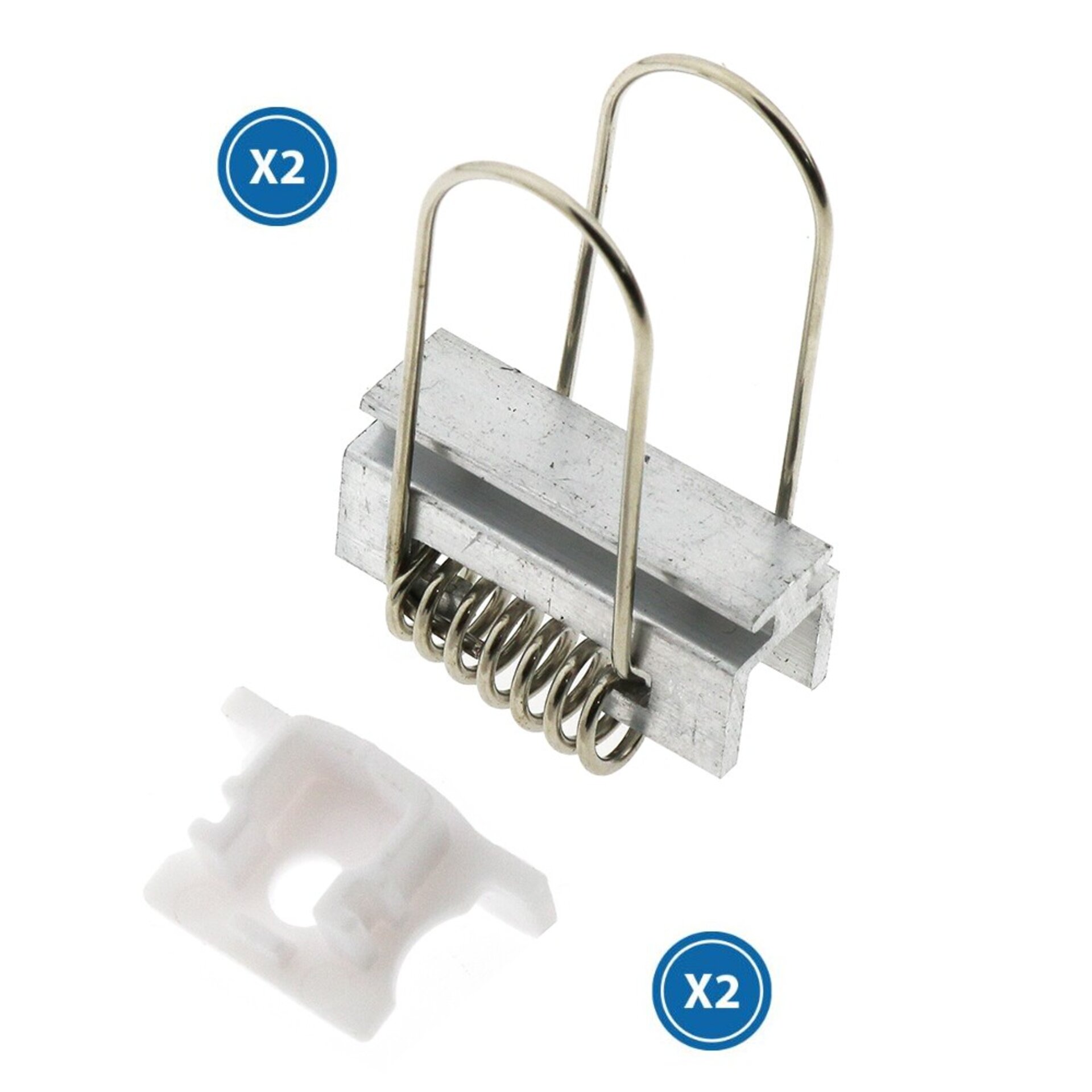 Pack 2 Tapones y 2 grapas para Perfil LM3725 - 1