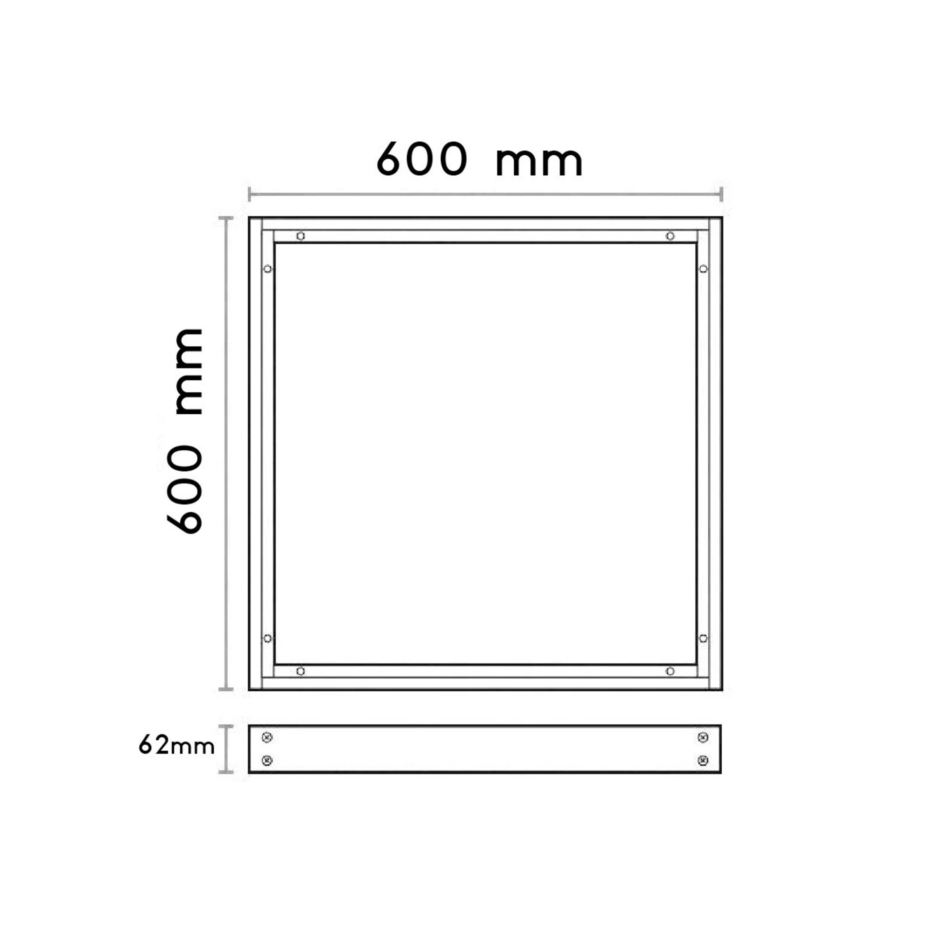 Kit de superficie de Panel 60X60 Blanco 65 mm - 2