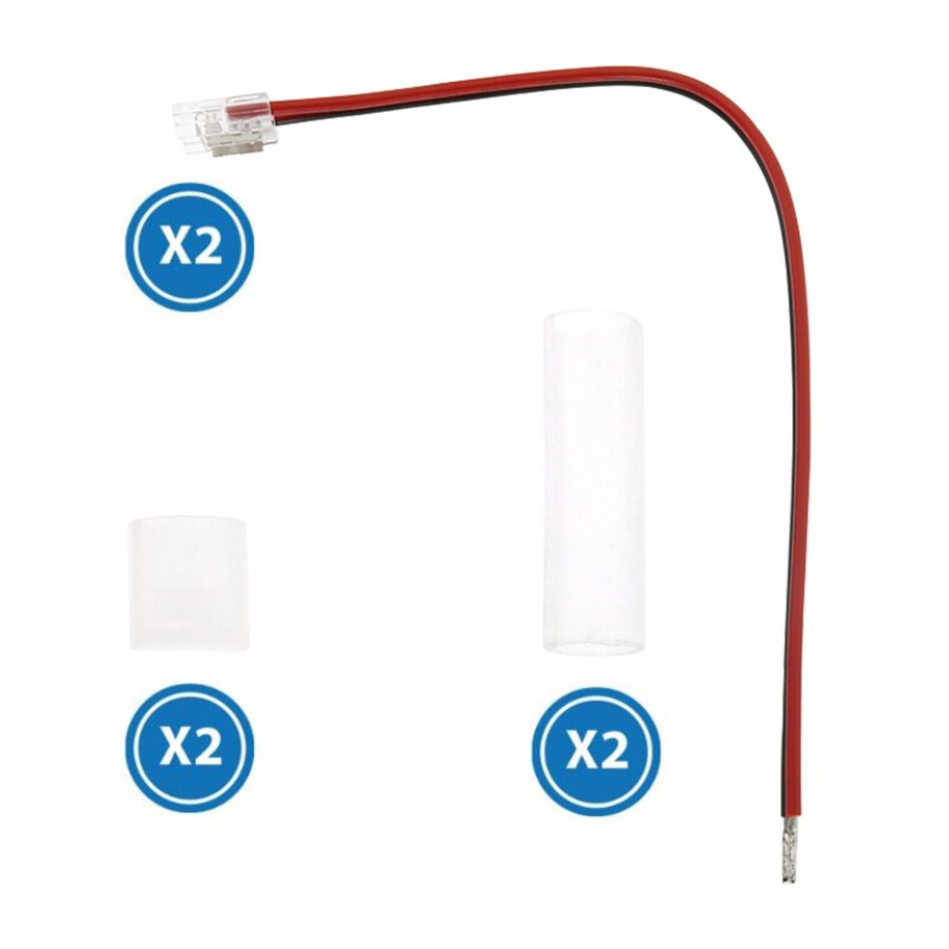 Cable Adaptador Para Tira Led 220Vac Half - 1