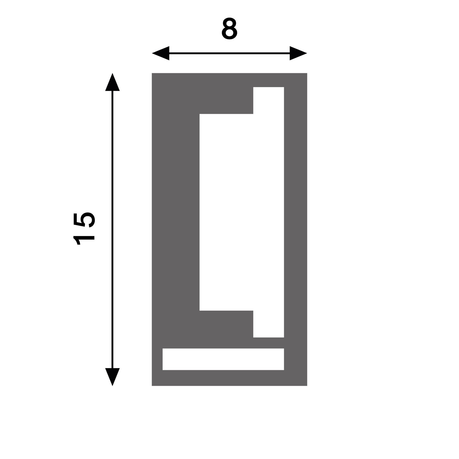 Funda De Silicona Rectanle 15X8 Para Tiras Led - 20 metros - 2