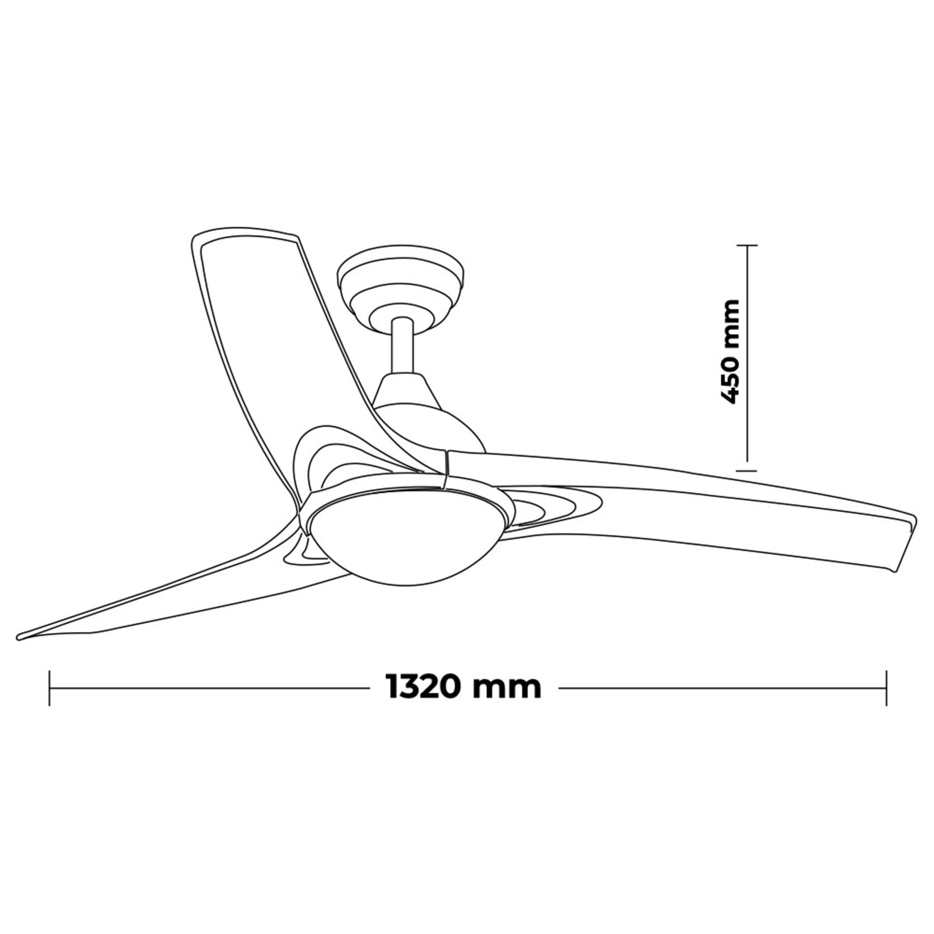 Ventilador de techo LED Ivara - 2