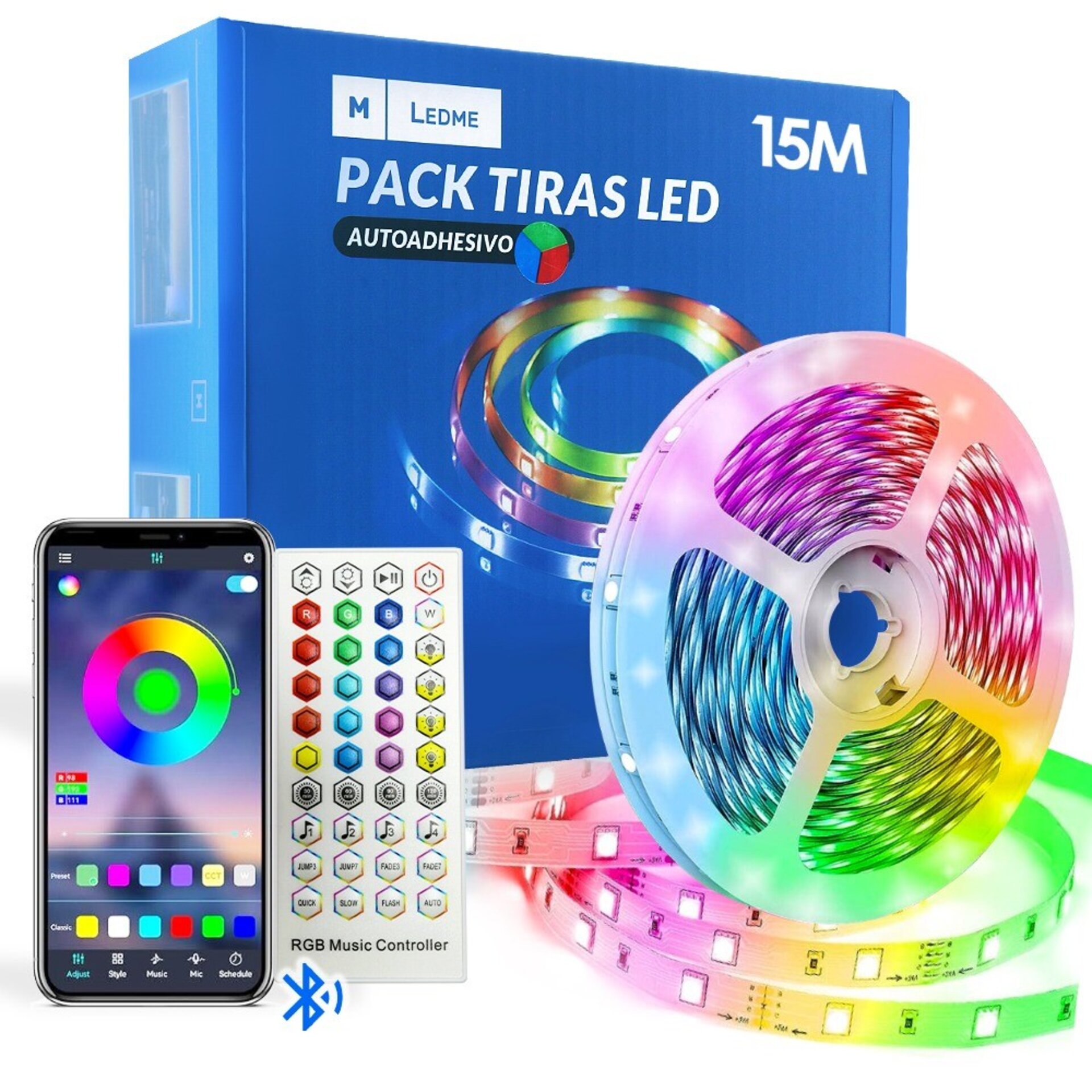 Pack Tira de LED 24V 5050 16L RGB - 15 metros - 1