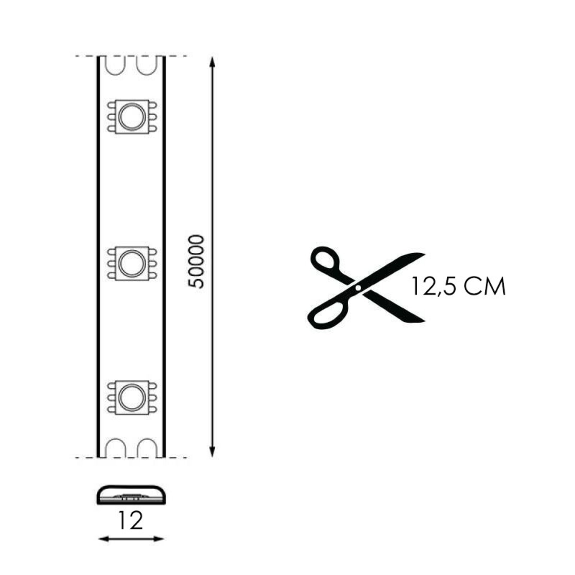 Tira de LED 220VAC SMD2835 Bergamo 13W/m IP65 RGB - 25 metros - 2