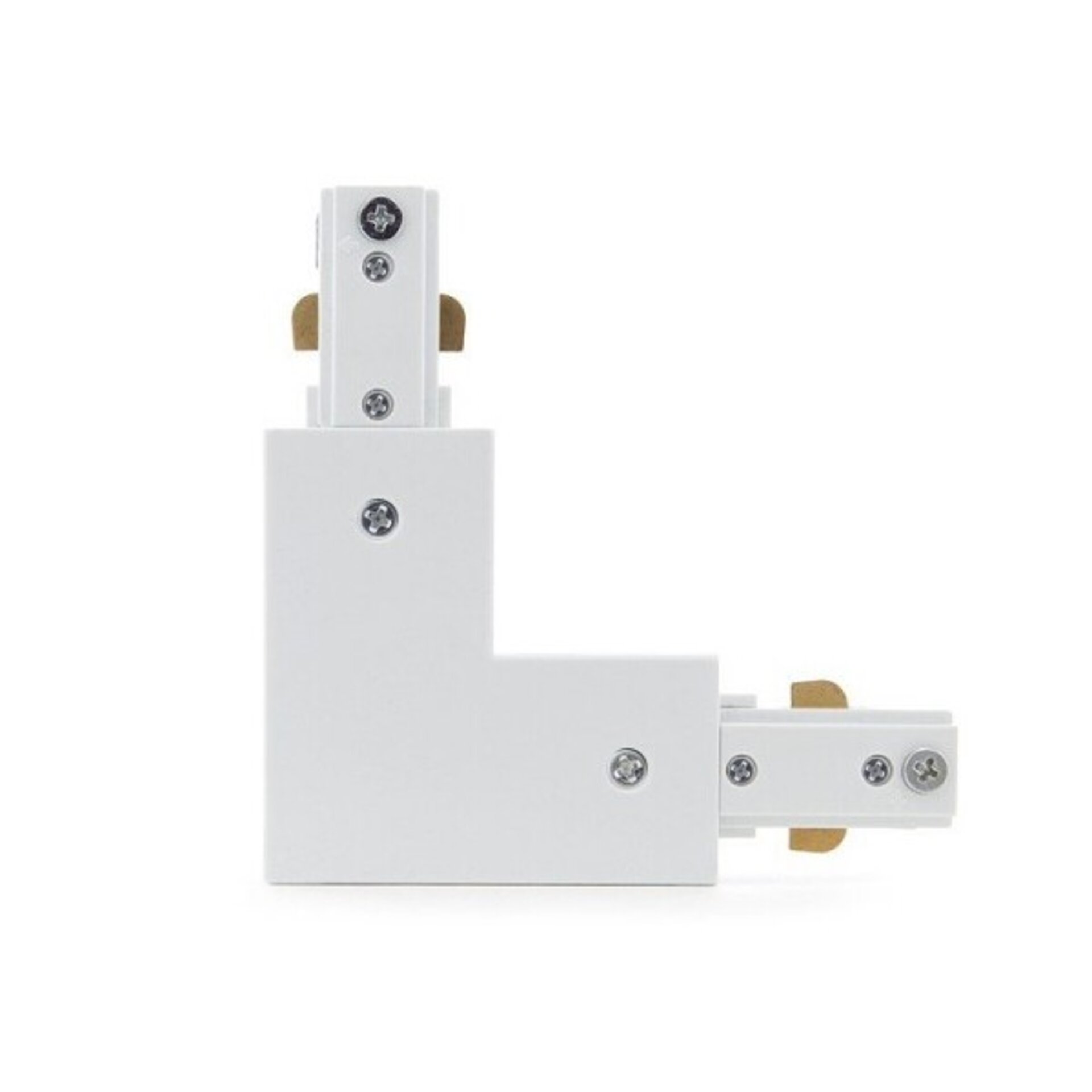 Conector en L Para Carril BifaÌsico  Blanco - DSC - 2