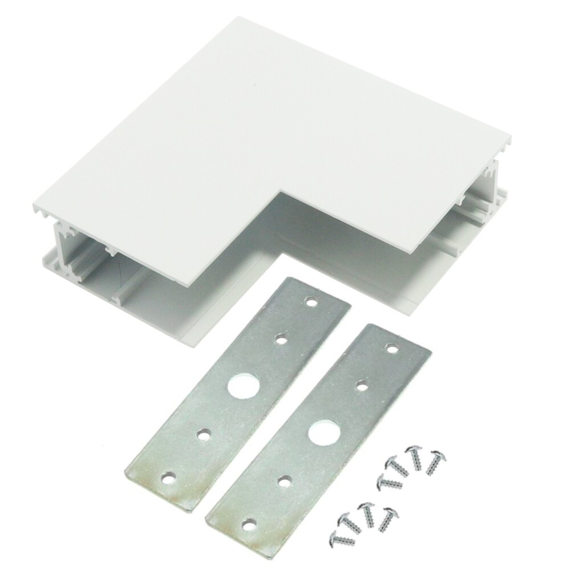 Union en L Vertical para Carril magnético Serie 20mm - DSC  Blanco - 1