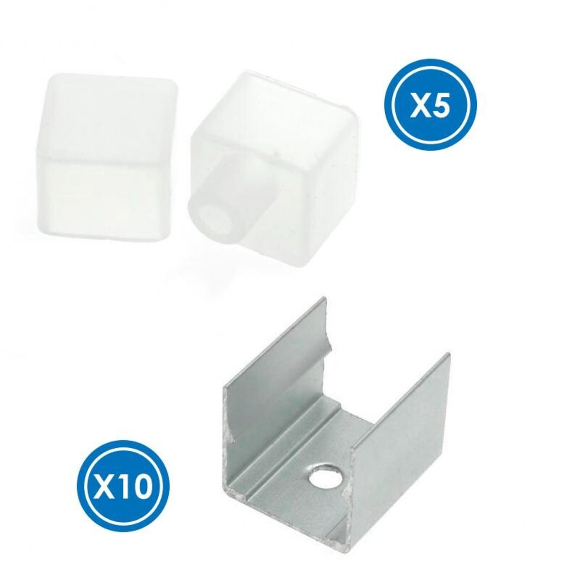Pack Tapones y grapas para tira Funda Neón LM3975 - 1