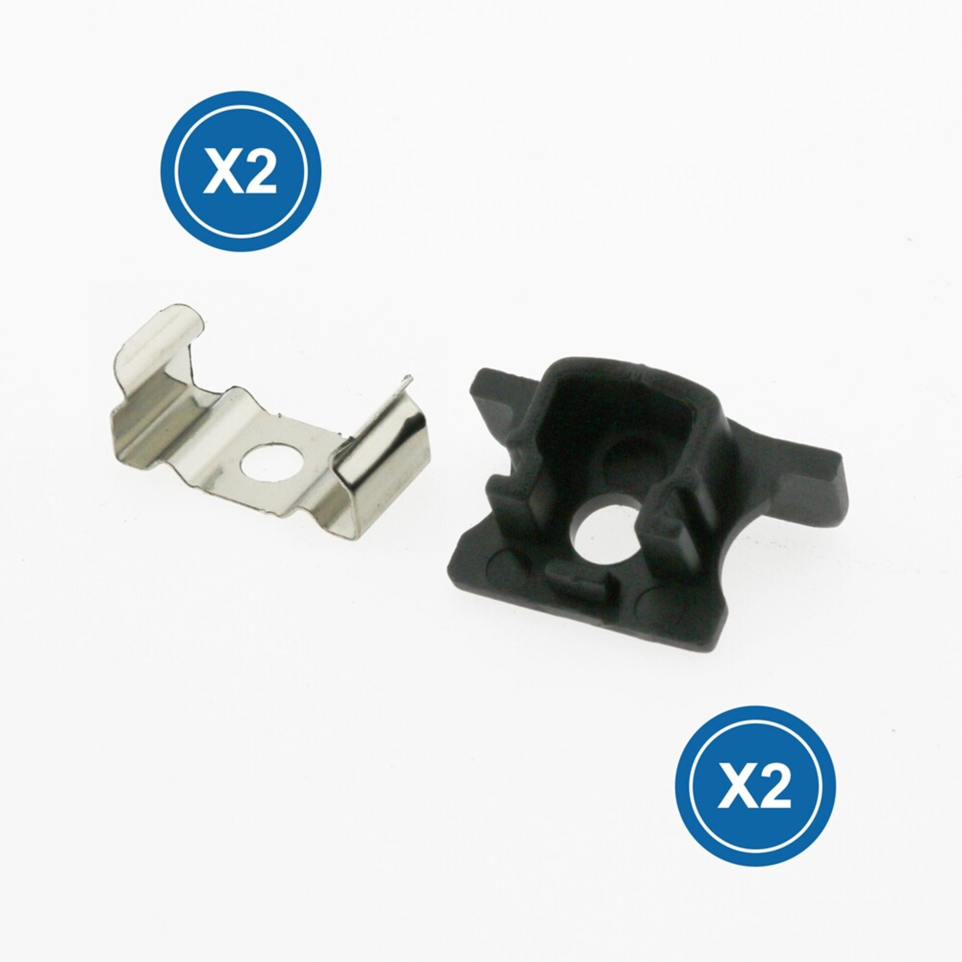 Pack 2 Tapones y 2 grapas para Perfil LM3722 - 1