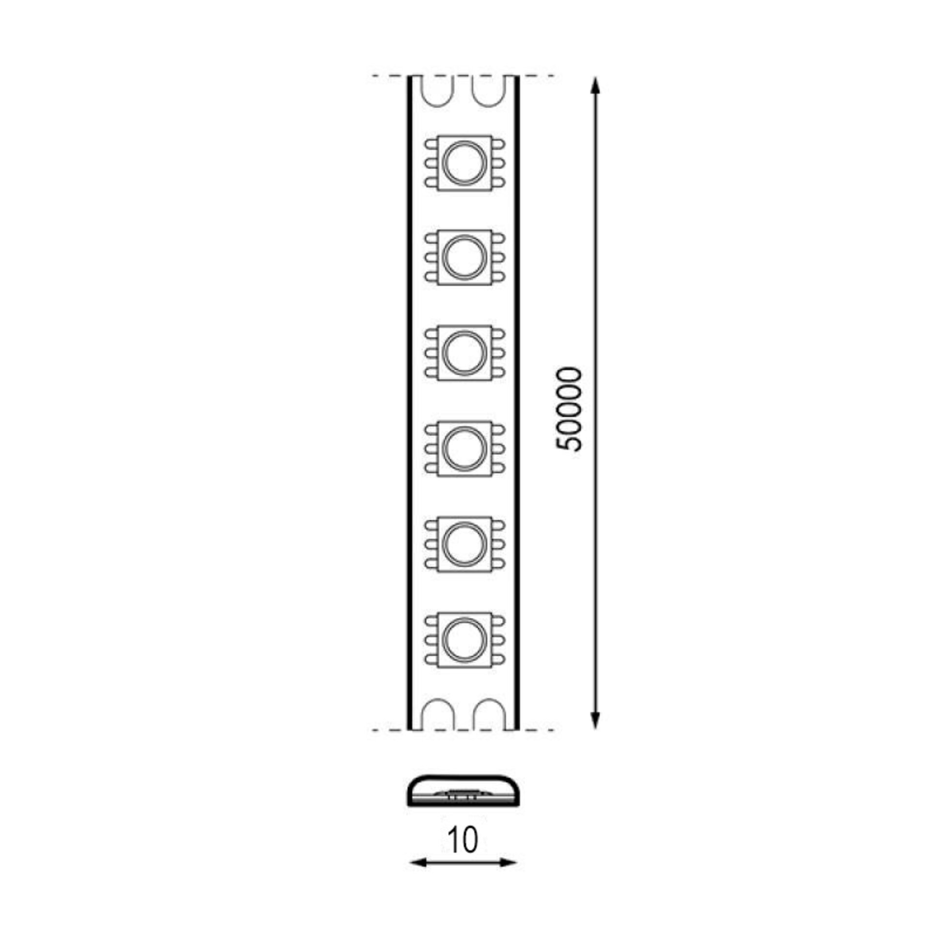 Tira Led 24V Dc Smd5050 Videny Ip65 Rgb 96 Led/m - 5 Metros - 2