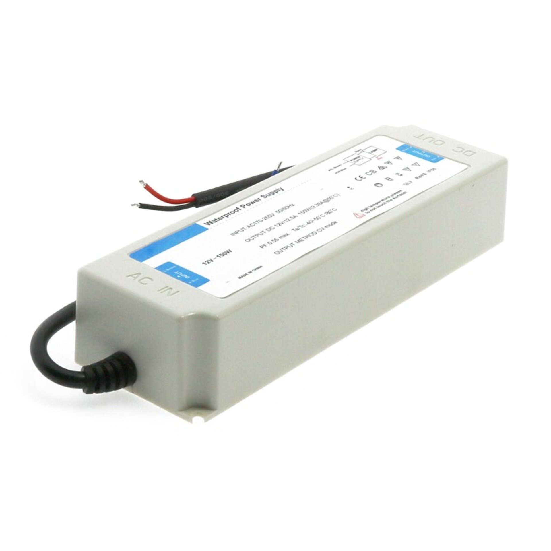 Fuente de alimentación para tiras LED 150W 12VDC IP66 - 1