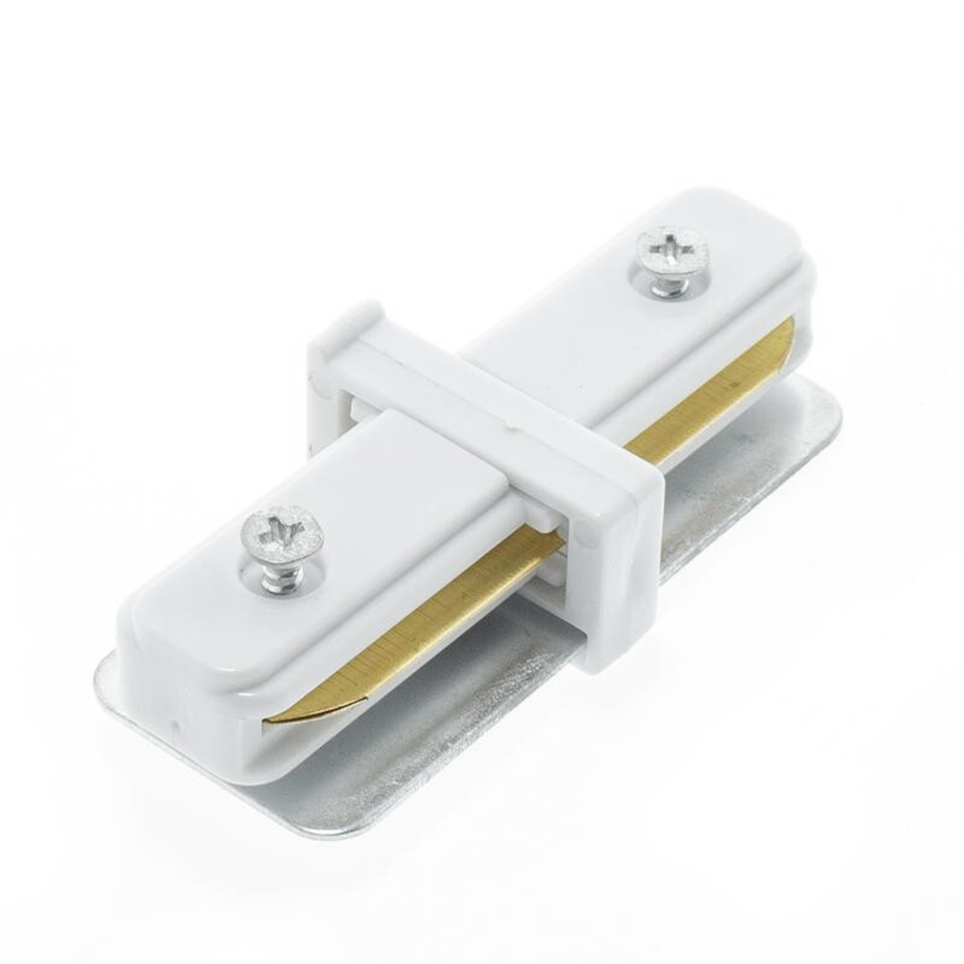 Conector I Reforzado Para Carril Monofasico  Blanco - 1