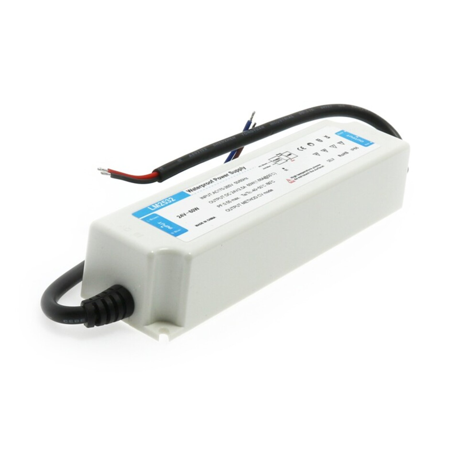Fuente de alimentación para tiras LED 60W 24VDC IP66 - 1