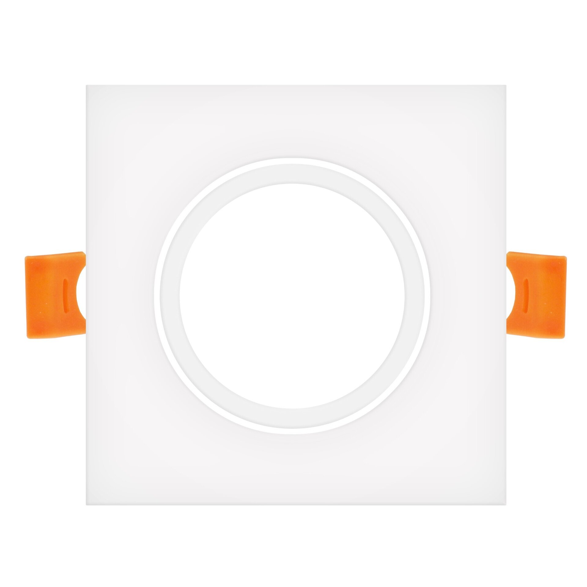 Aro basculante cuadrado blanco Serie Luxury para GU10/MR16 - 1